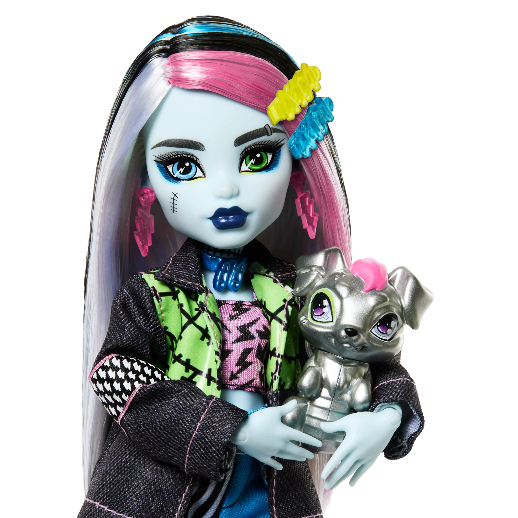 Monster High Frankie Stein Fashion Doll With Pet Watzie And Accessories - Image 3