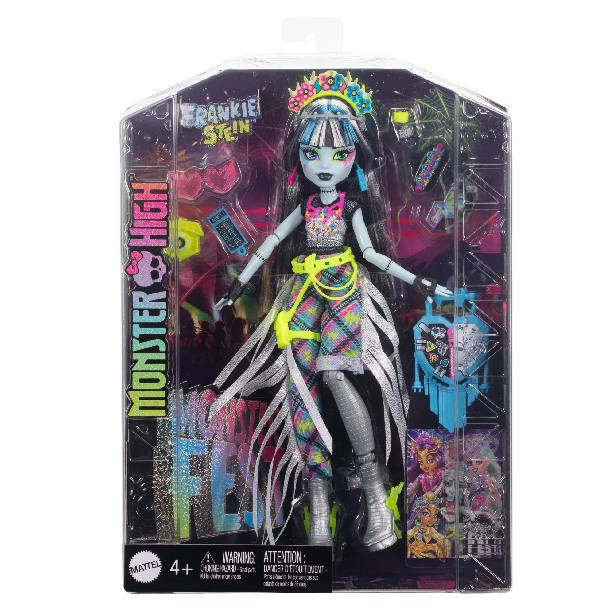 Monster High Monster Fest Frankie Stein Fashion Doll With Festival Outfit, Band Poster And Accessories - Image 6