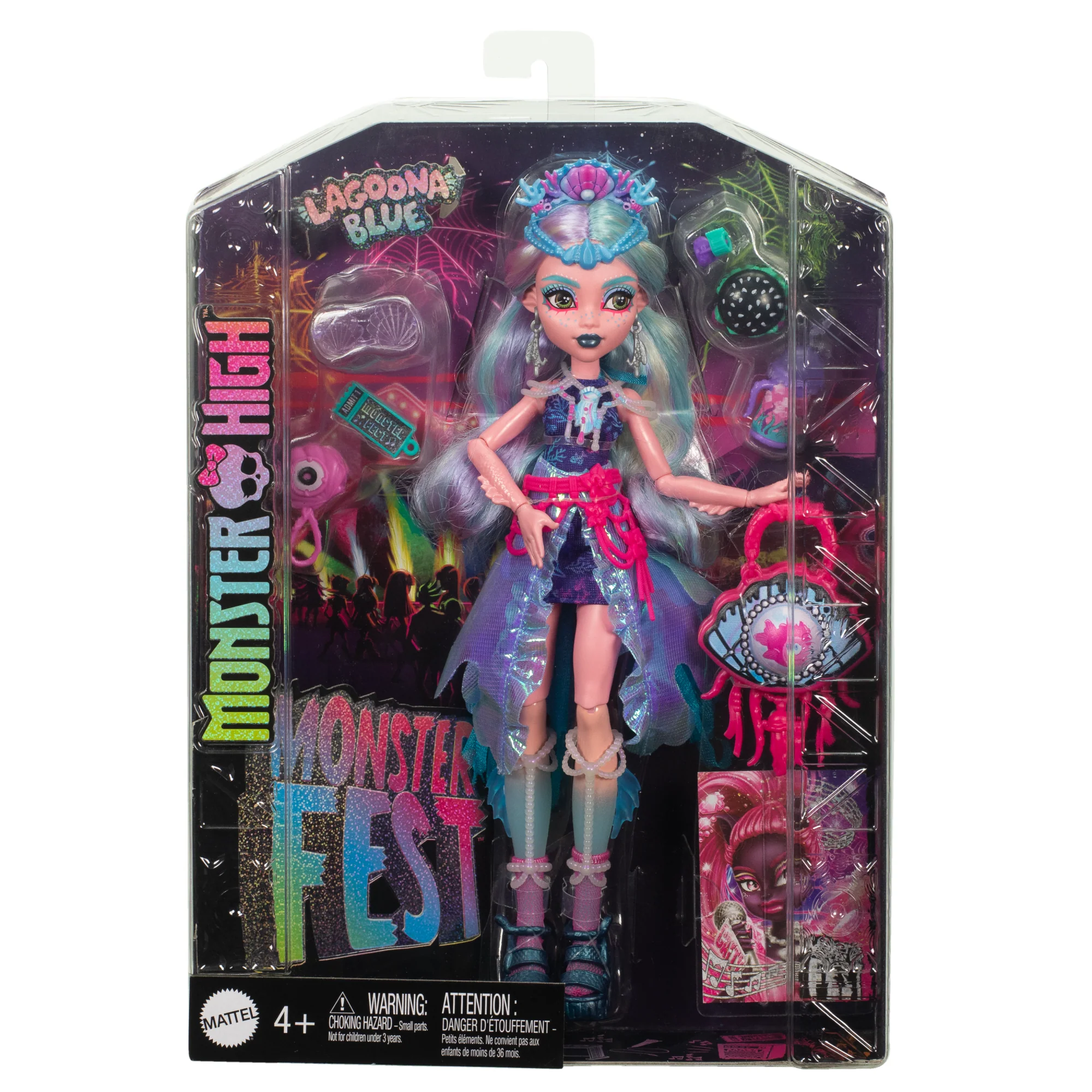 Monster High Monster Fest Lagoona Blue Fashion Doll With Festival Outfit, Band Poster And Accessories - Image 5