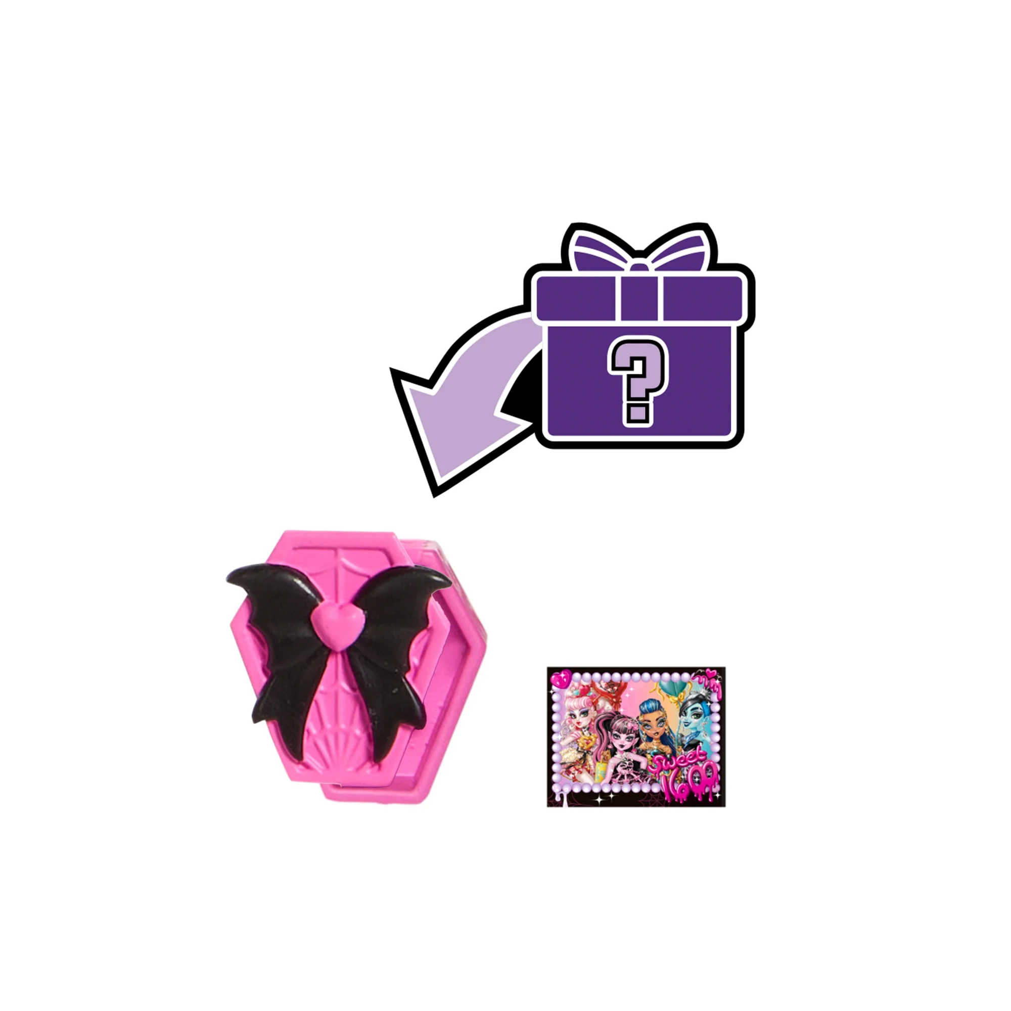 Monster High Muñeca Cumpleaños Draculaura 1600 Sorpresa - Image 8