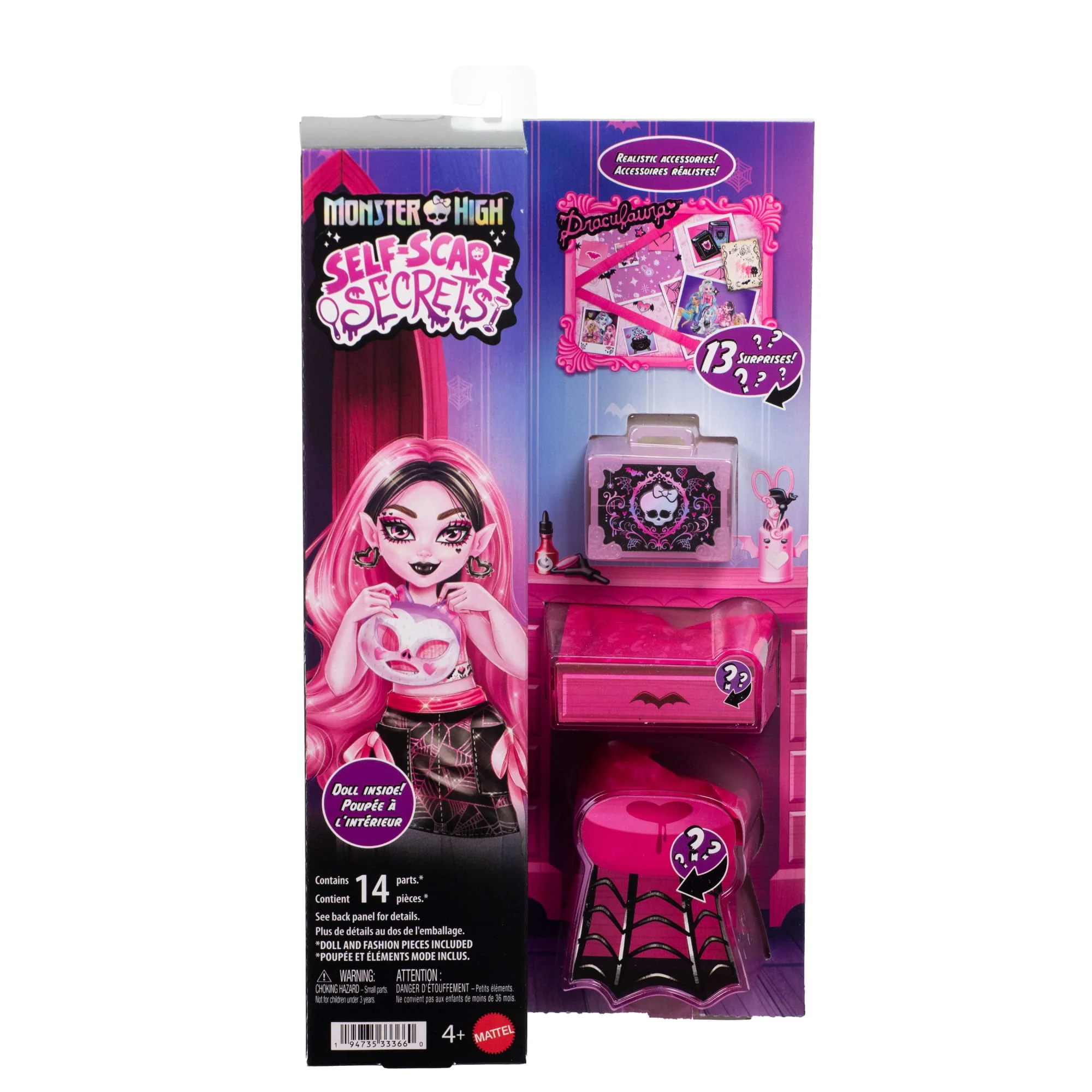Monster High Muñeca Self-Scare Secrets Draculaura - Image 6