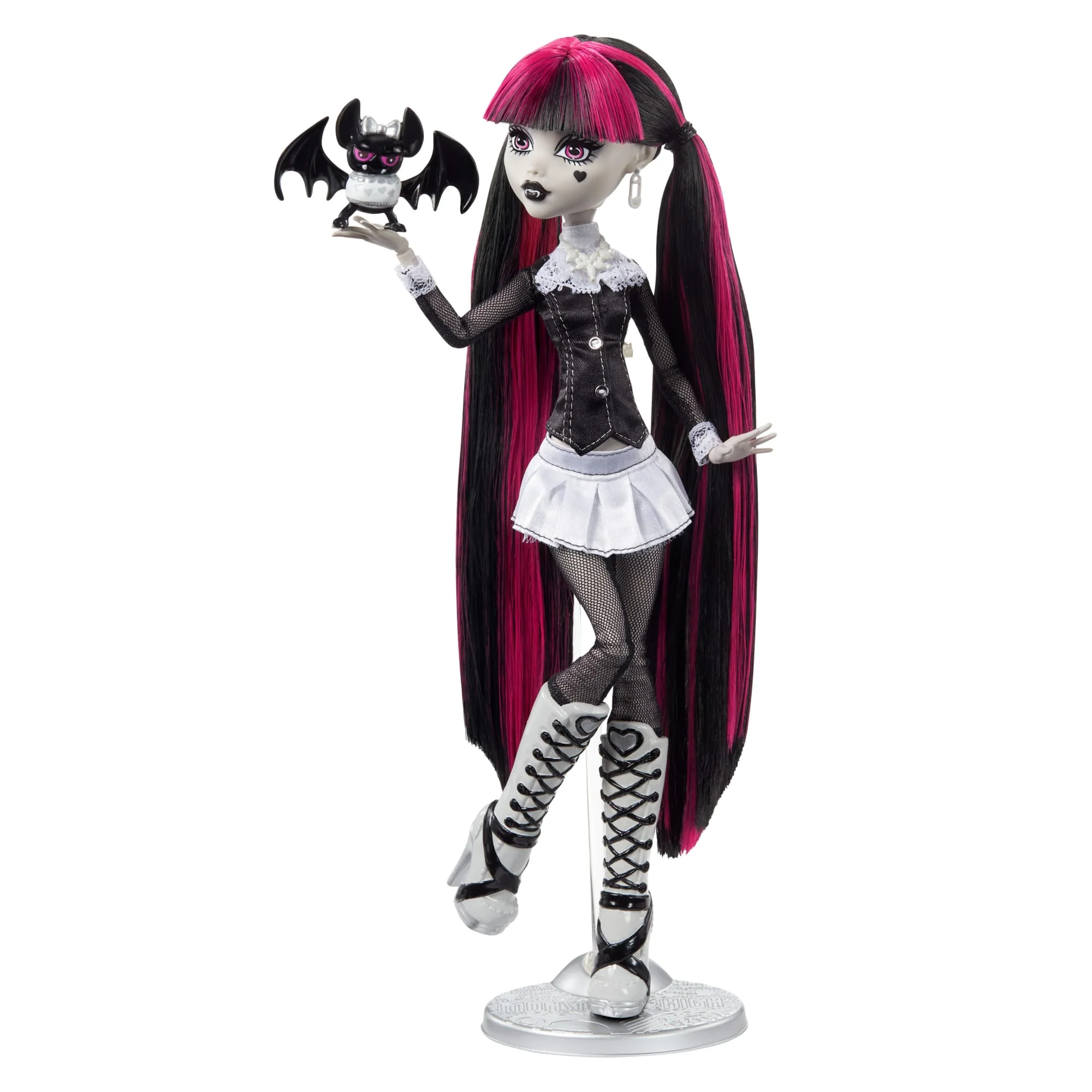Monster High Reel Drama Draculaura Collector Doll in Black And White, Reproduction With Poster - Image 2