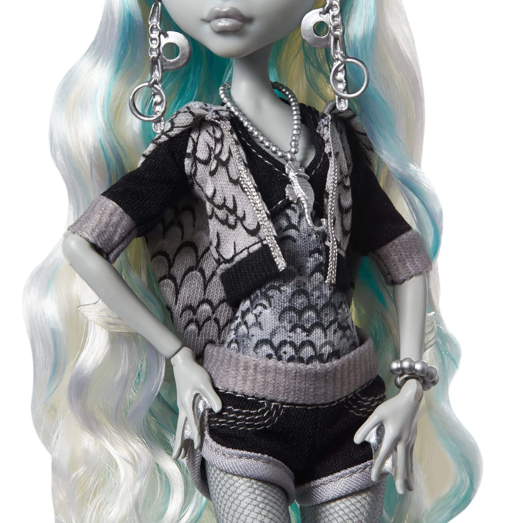 Monster High Reel Drama Lagoona Blue Collector Doll in Black And White, Reproduction With Poster - Image 4