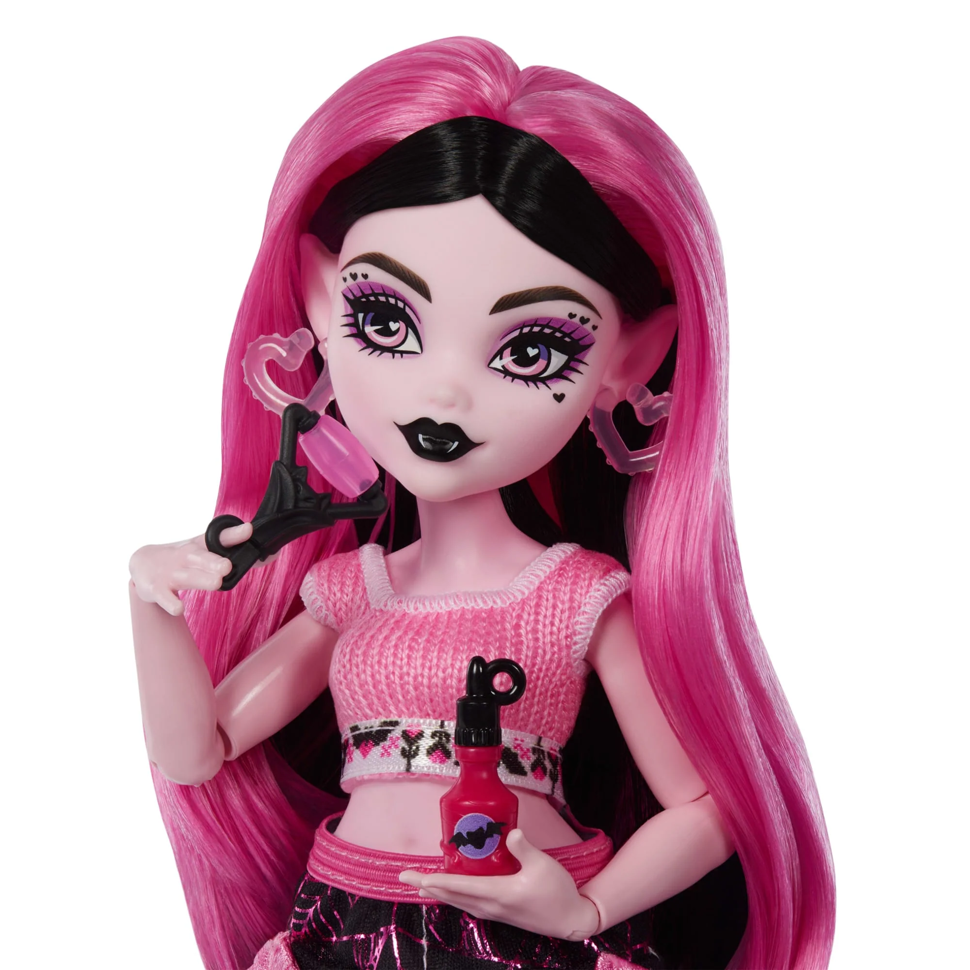 Monster High Self-Scare Secrets Draculaura Fashion Doll With 13 Realistic Accessories - Image 4