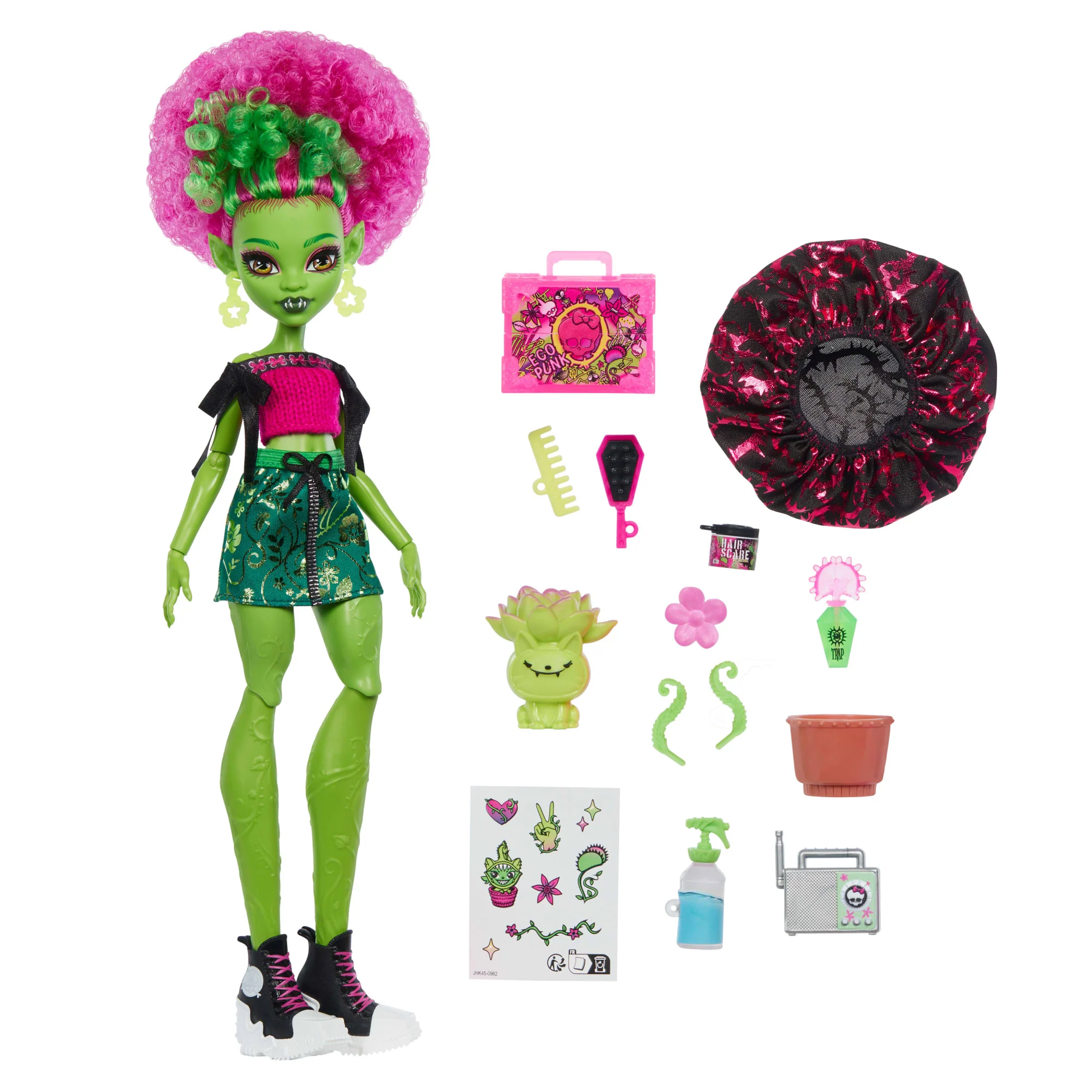 Monster High Self-Scare Secrets Venus Mcflytrap Fashion Doll With 13 Realistic Accessories - Image 5