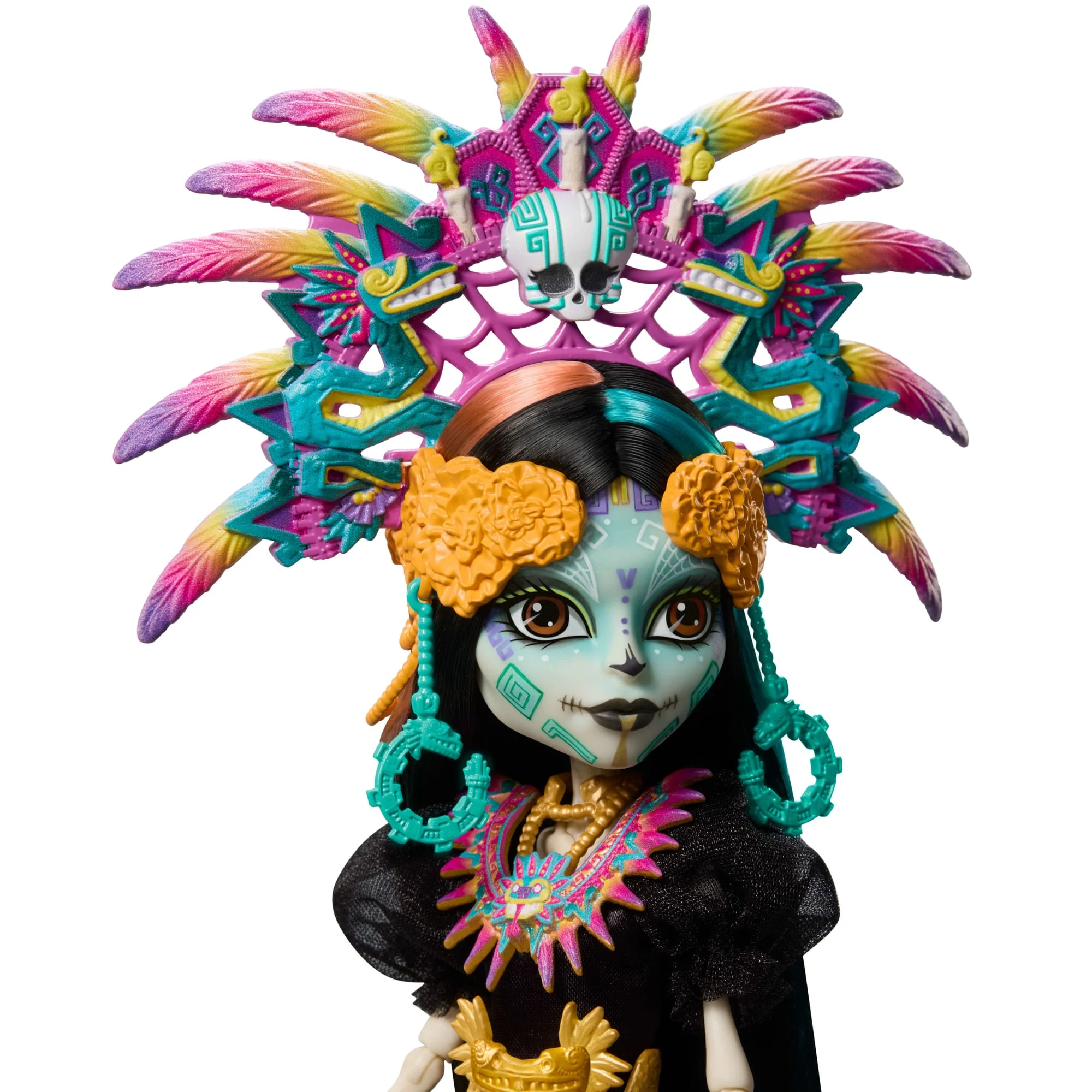 Monster High Skelita Calaveras Collectible Doll, Día De Muertos 2025, Aztec-inspired Gown - Image 3