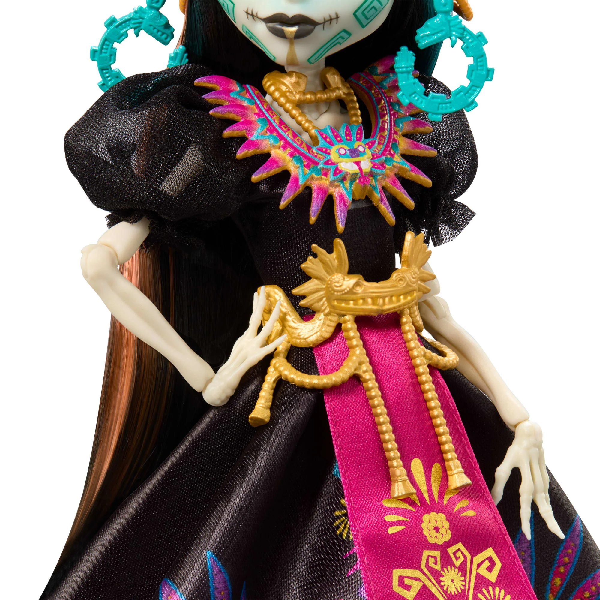 Monster High Skelita Calaveras Collectible Doll, Día De Muertos 2025, Aztec-inspired Gown - Image 4