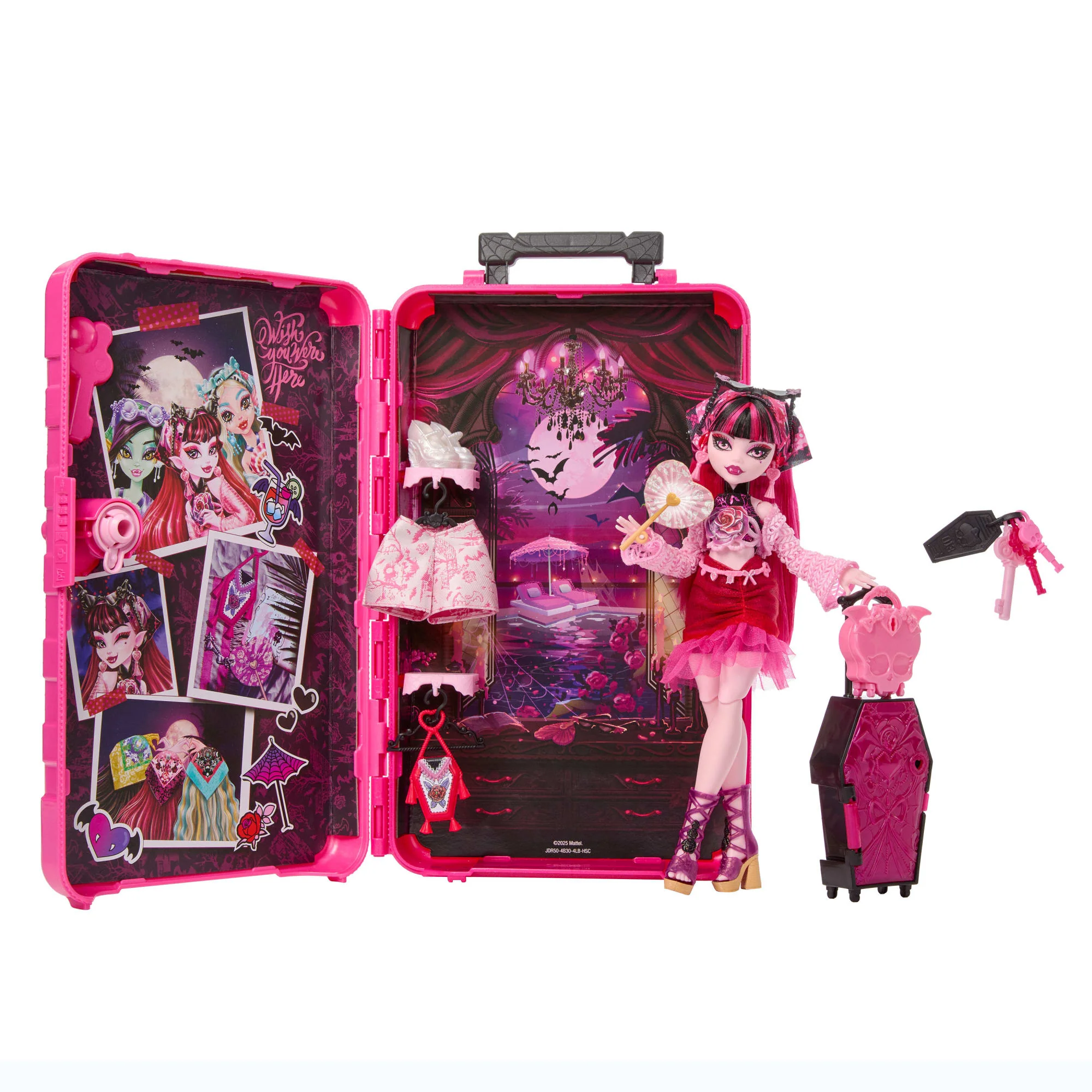 Monster High Skulltimate Secrets Gore-Geous Oasis Playset, Draculaura Doll And Accessories - Image 5