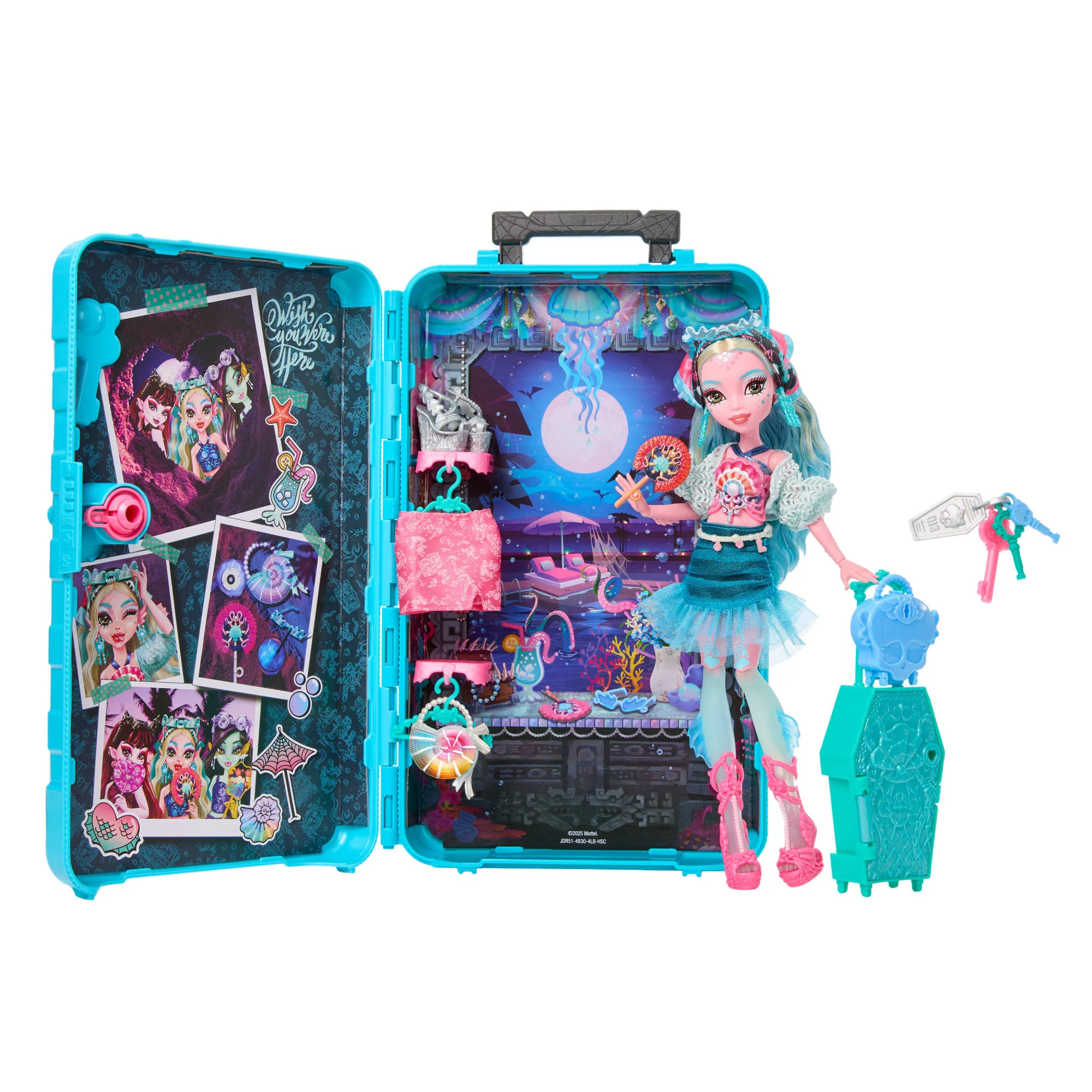 Monster High Skulltimate Secrets Gore-Geous Oasis Playset, Lagoona Blue Doll And Accessories - Image 4