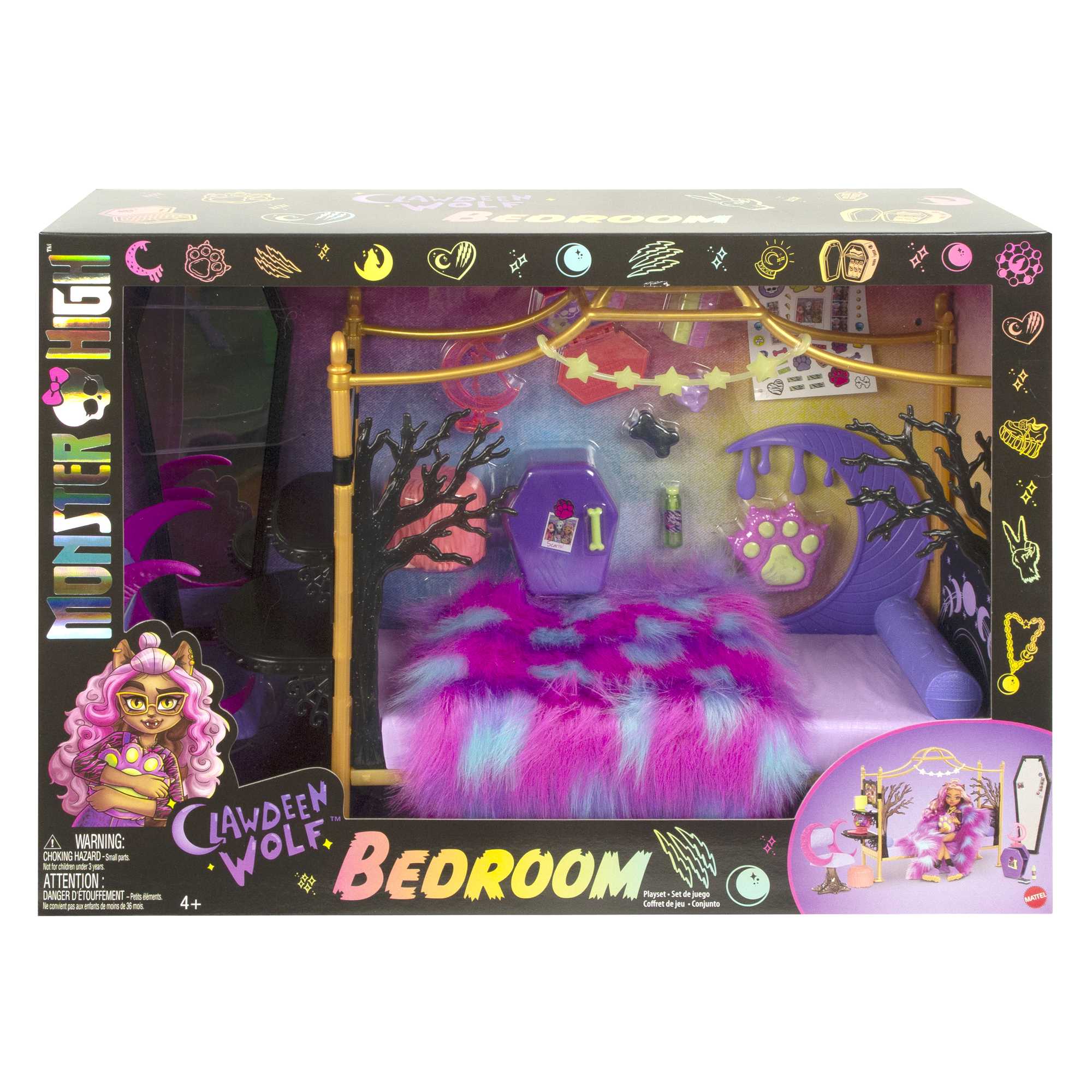 Monster High™ Toys, Clawdeen Wolf™ Bedroom Playset - Image 5