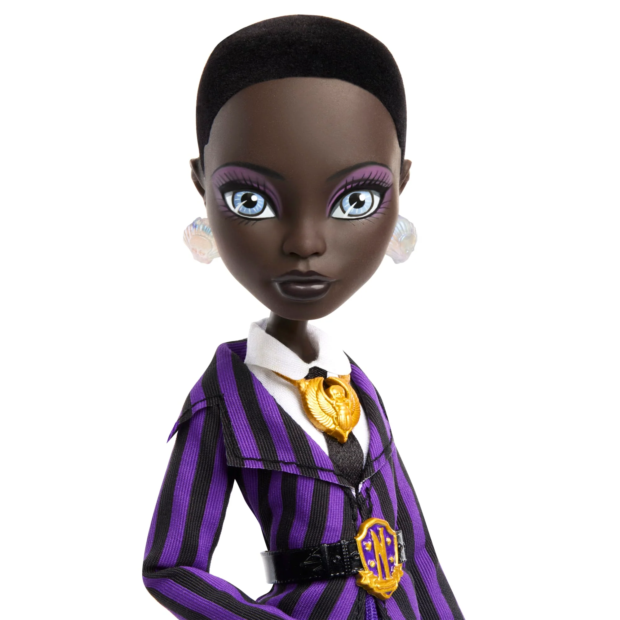 Monster High X Wednesday Collectible Doll, Bianca Barclay in Nevermore Academy Uniform - Image 4