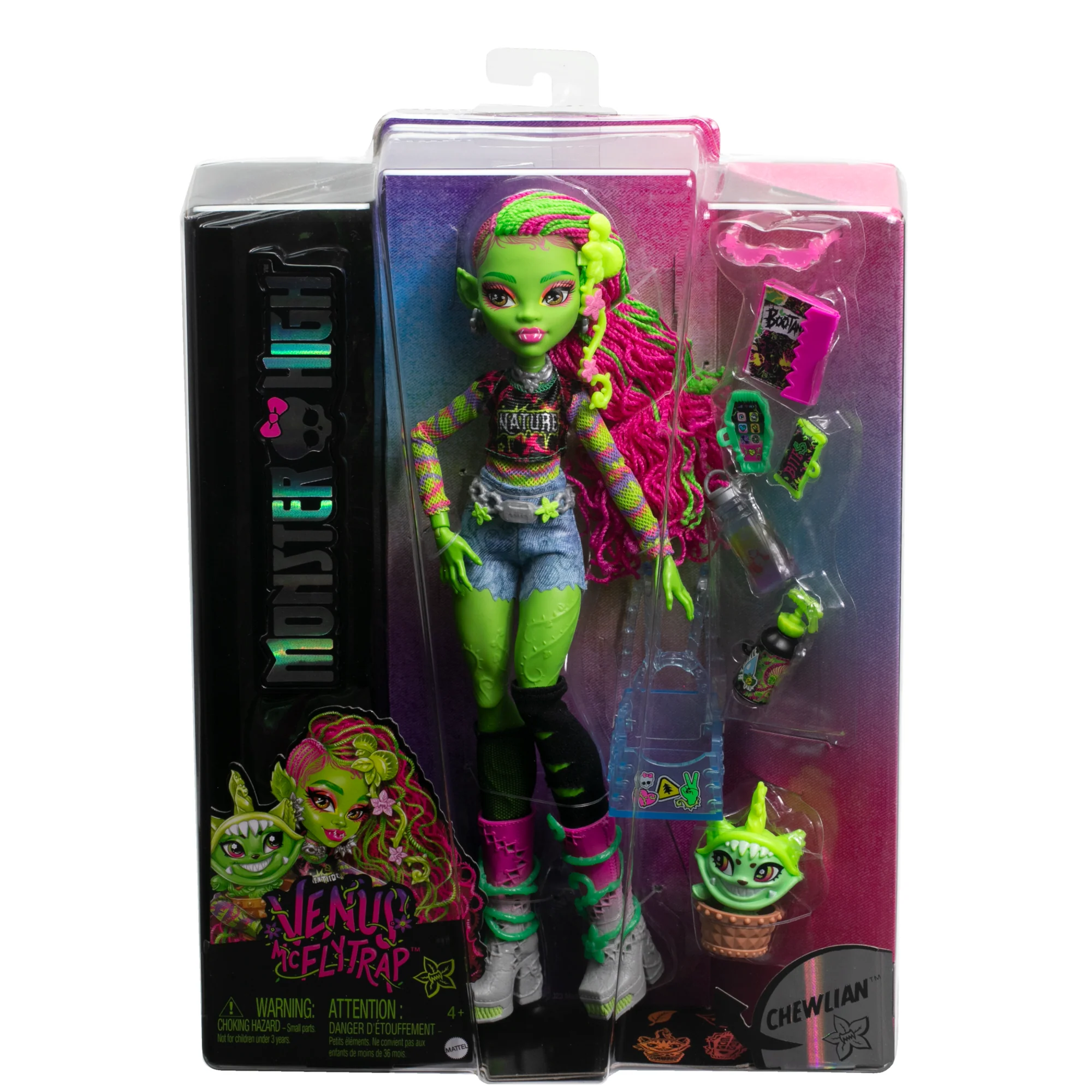 Monster High Poupée, Animal et Accessoires Venus Mcflytrap, Chewlian - Image 6