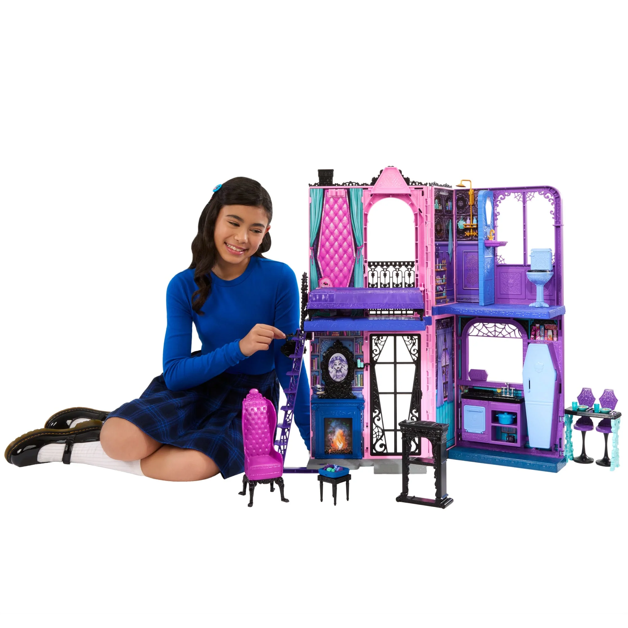 Monsterhigh-Hôtel Bouh-Tique-Maison de Poupée et Accessoires