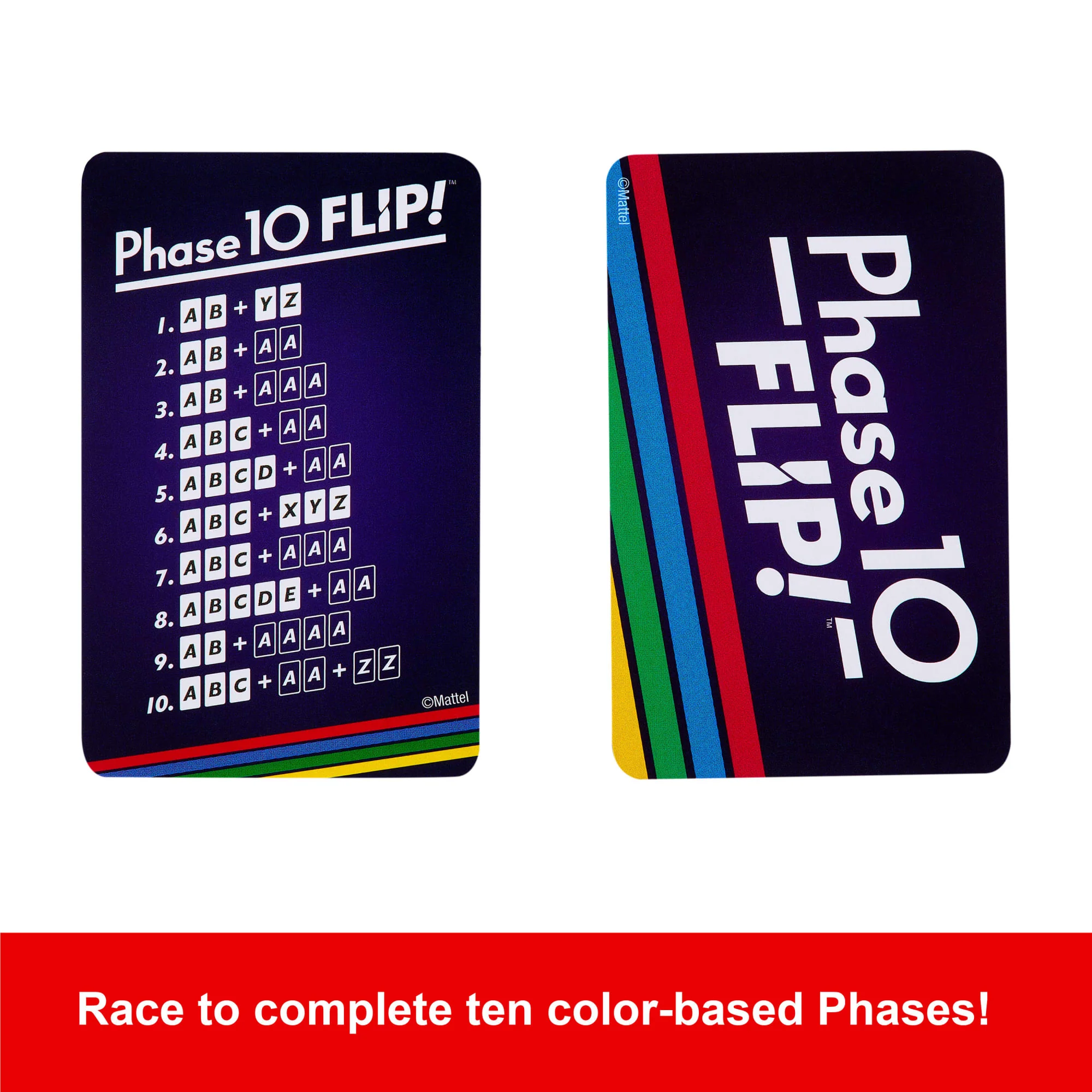 Phase 10 Flip Card Game, Classic Family Card Game With Double-Sided Cards For 2-6 Players - Image 5