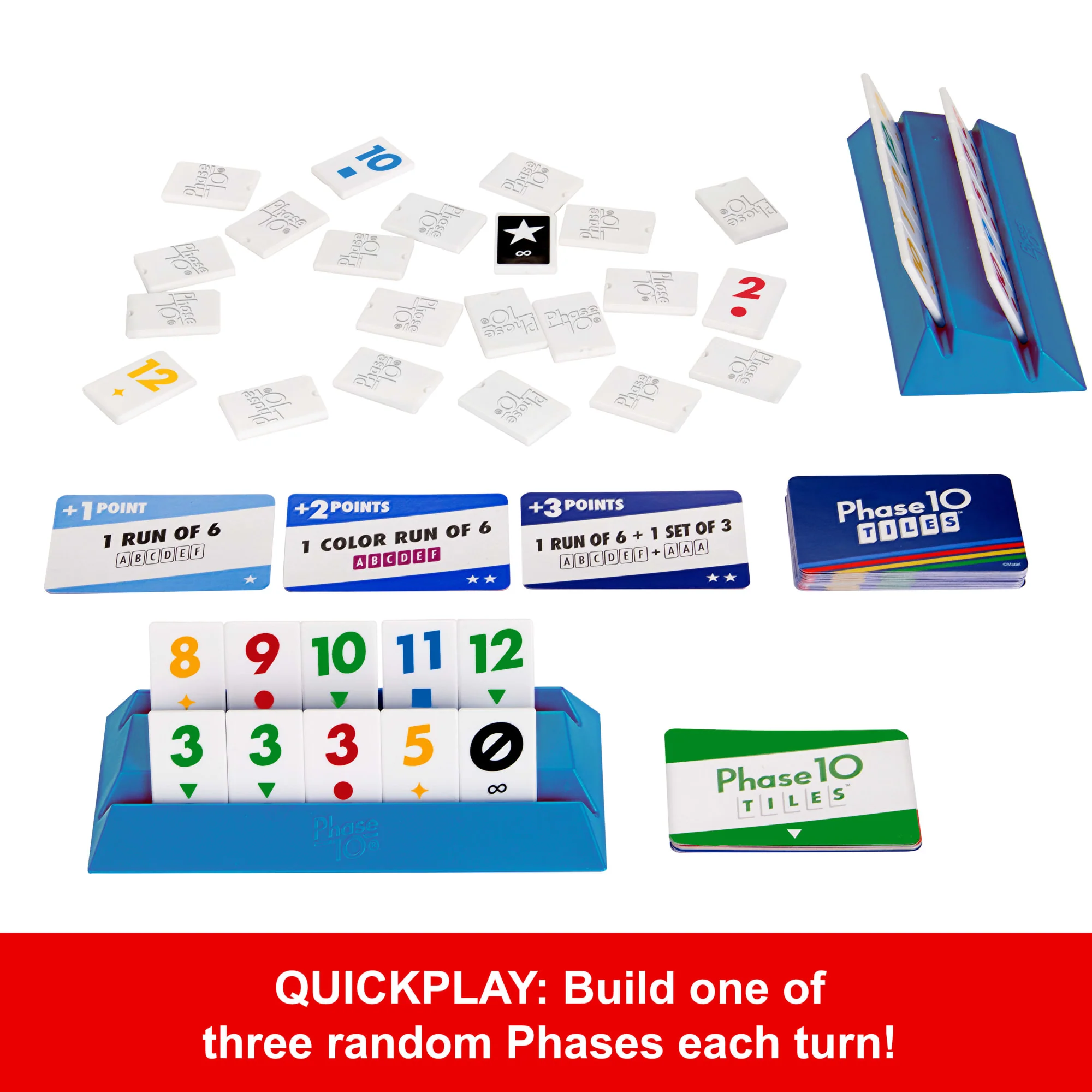 Phase 10 Tiles Game, Family Tile-Based Game With Rummy-Type Play For 2-6 Players - Image 4