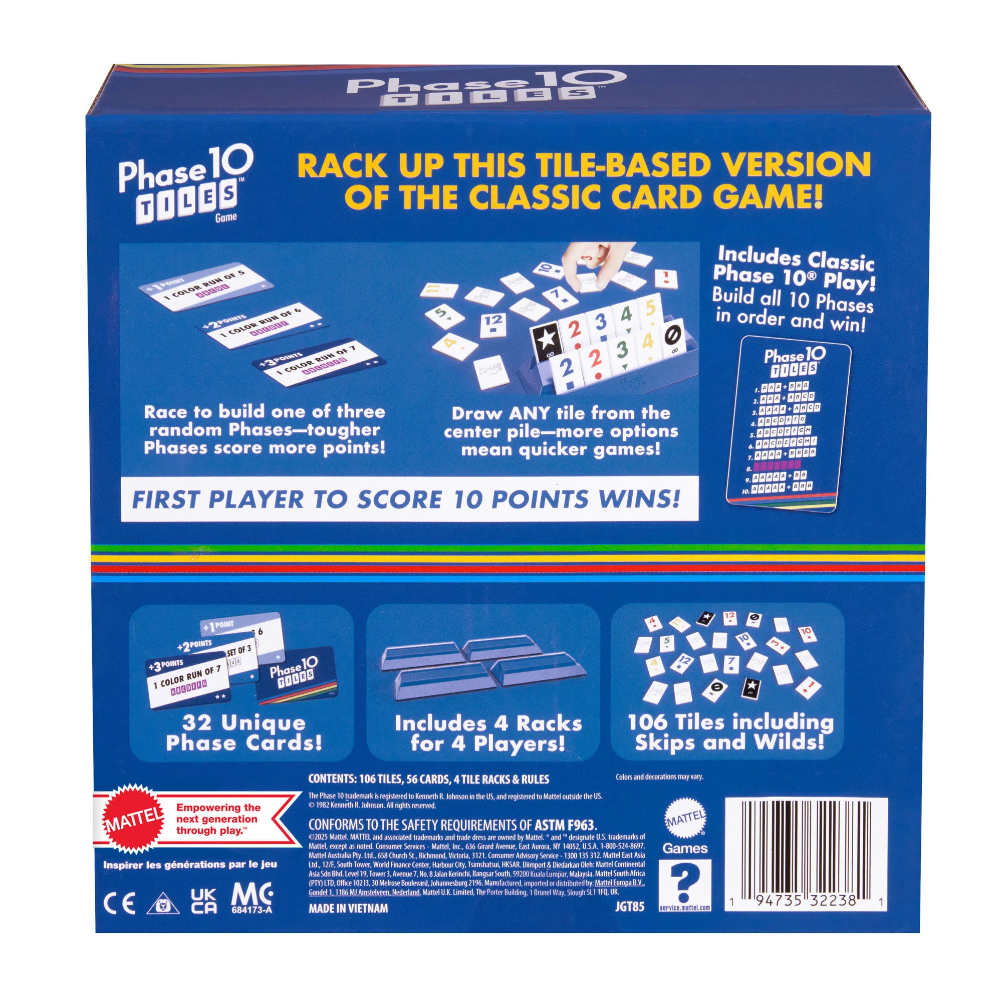 Phase 10 Tiles Game, Family Tile-Based Game With Rummy-Type Play For 2-6 Players - Image 6