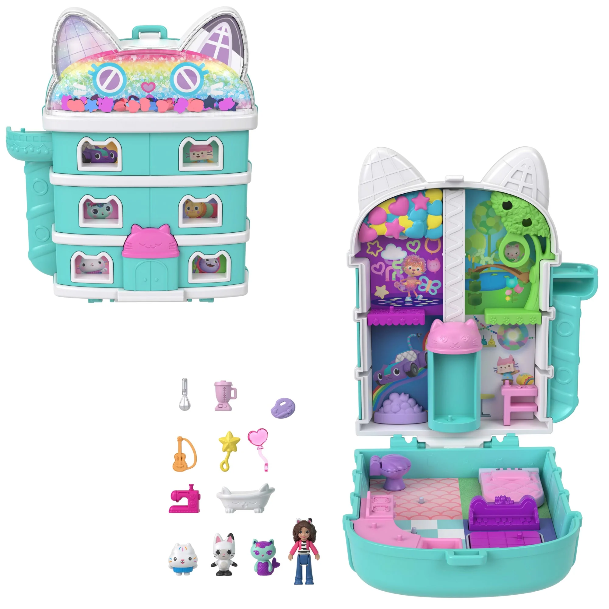Polly Pocket Coffret Gabby et La Maison Magique 9 Accessoires