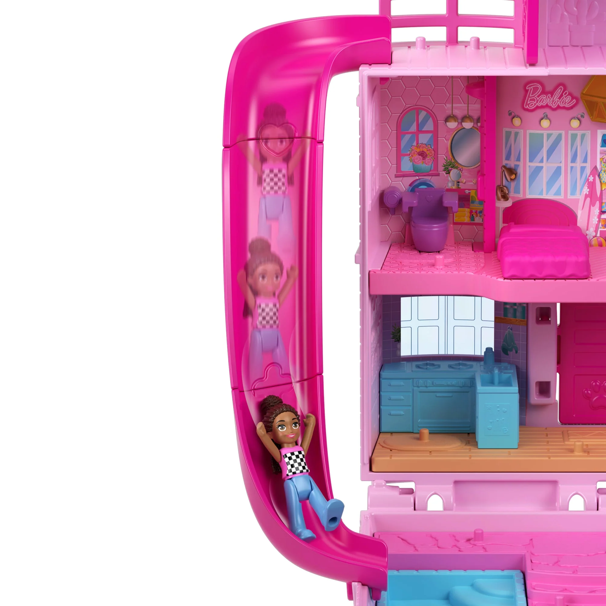 Polly Pocket-Maison de Rêve Barbie-Coffret Avec 3Mini-Figurines - Image 3