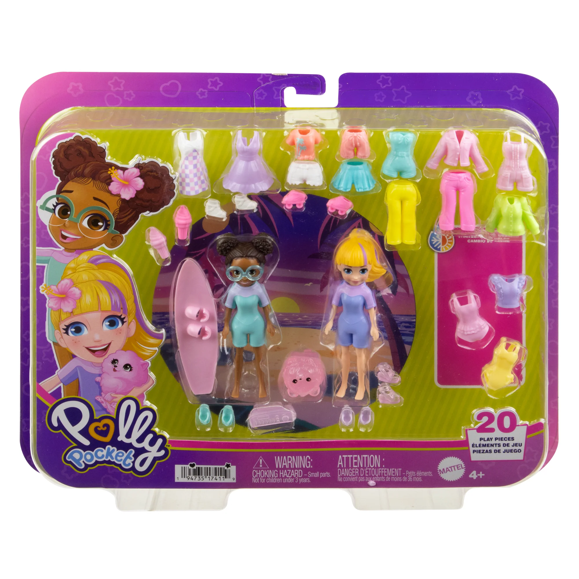Polly Pocket  Grand Coffret Mode  Poupées et Accessoires de Mode - Image 6