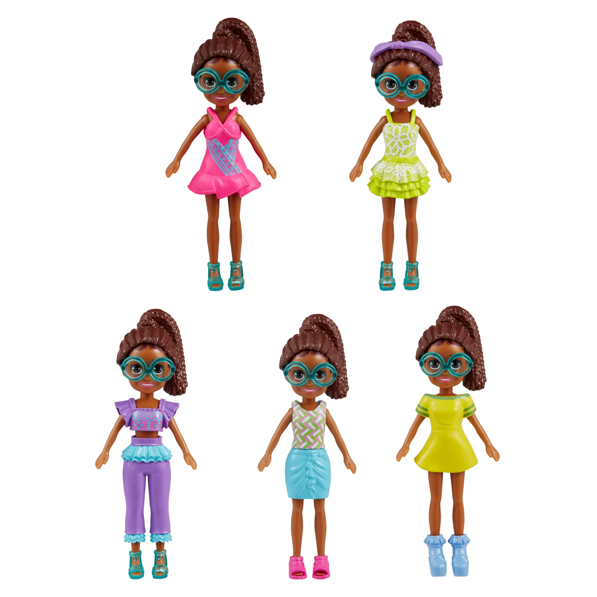 Polly Pocket Coffret Mode Aventures à Rio, 4Poupées, 49Éléments - Image 2