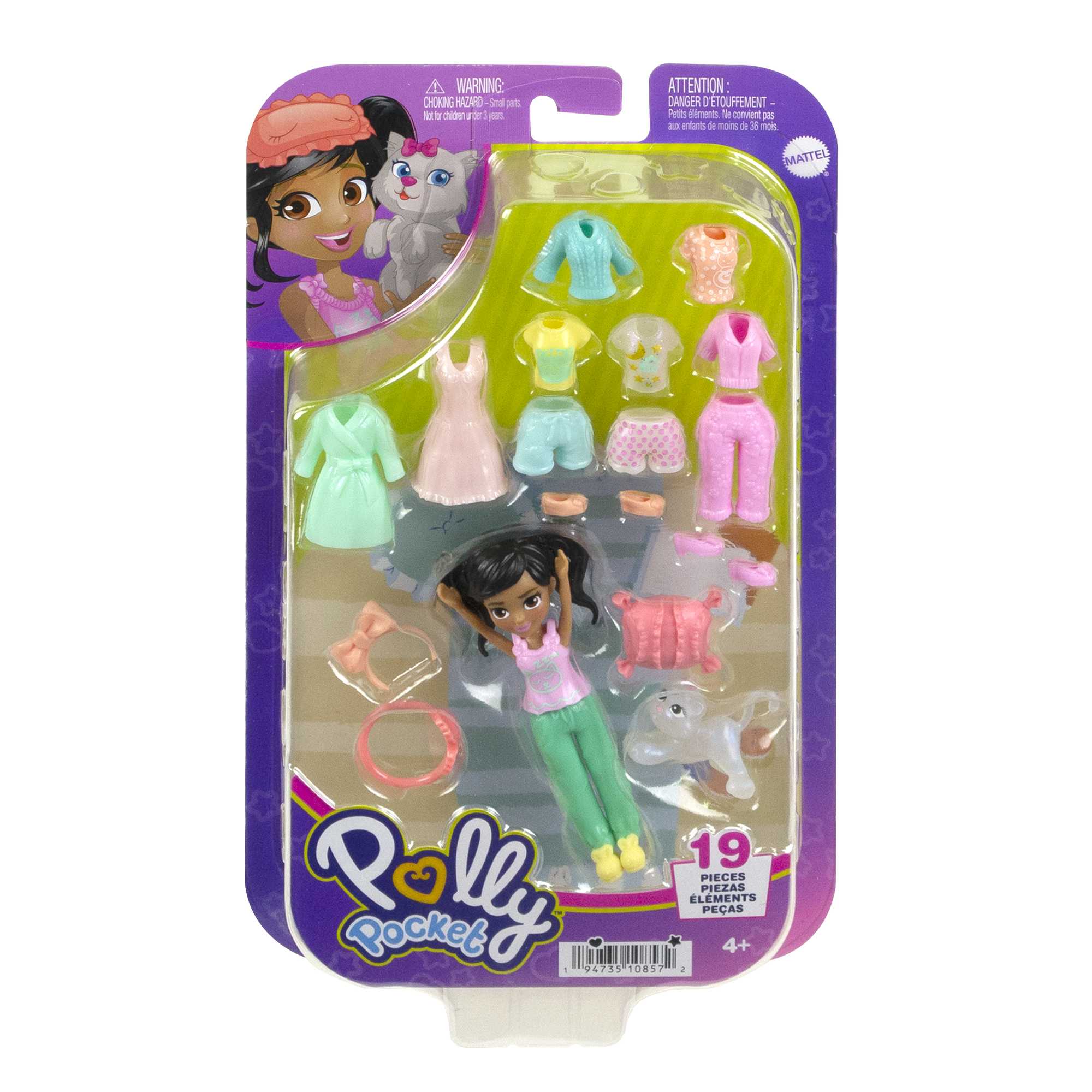 Polly Pocket Coffret Poupée et 18 Accessoires, Chaton Nacré - Image 5
