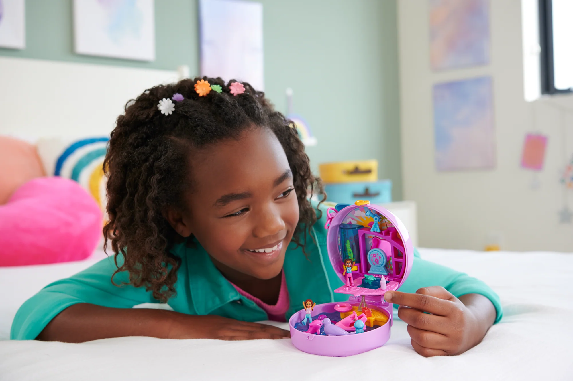 Polly Pocket Coffret Sauvetage du Dauphin, 2Micro-Poupées, Anim. - Image 2