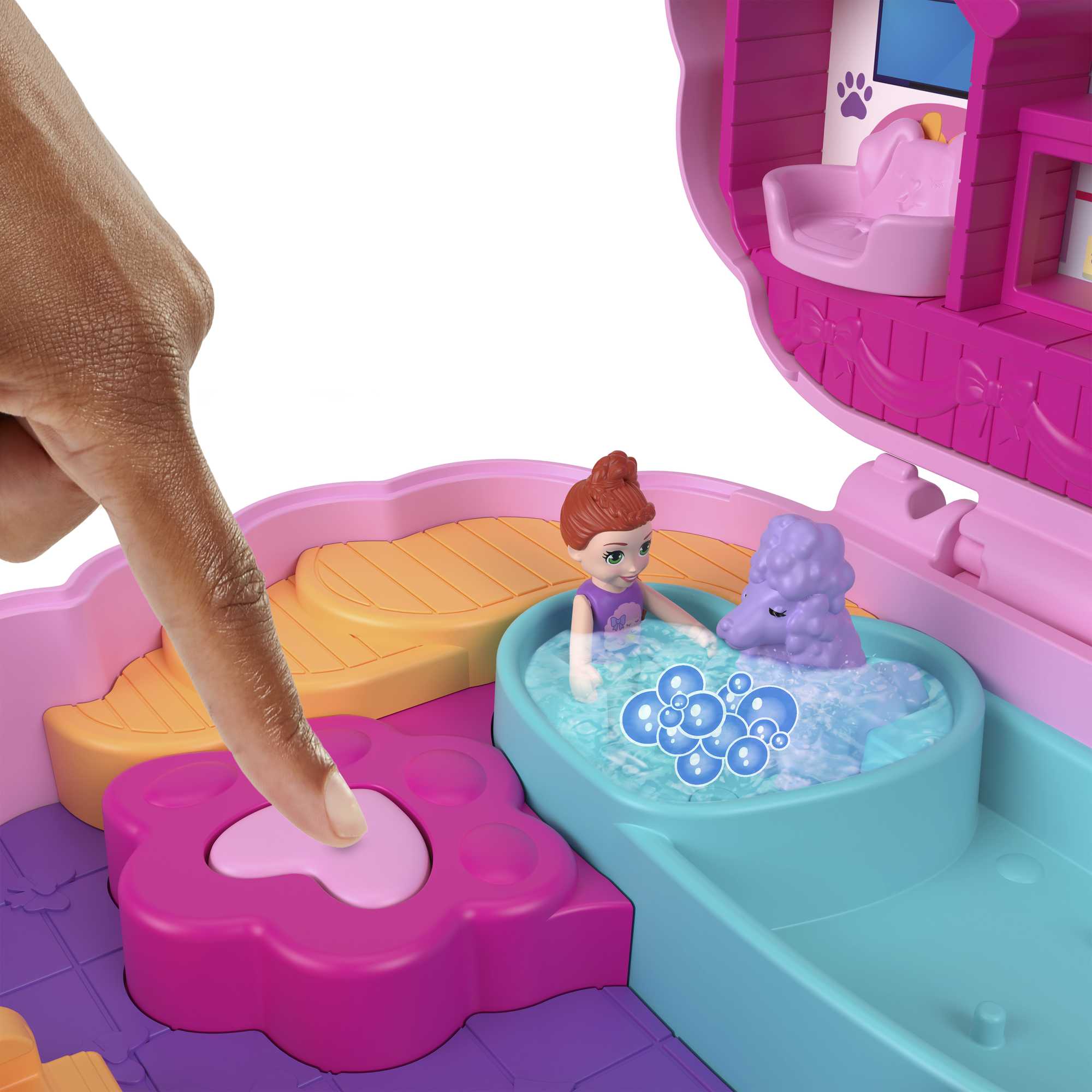 Polly Pocket-Coffret Toilettage Caniche 2 Figurines et 12 Accessoires - Image 3