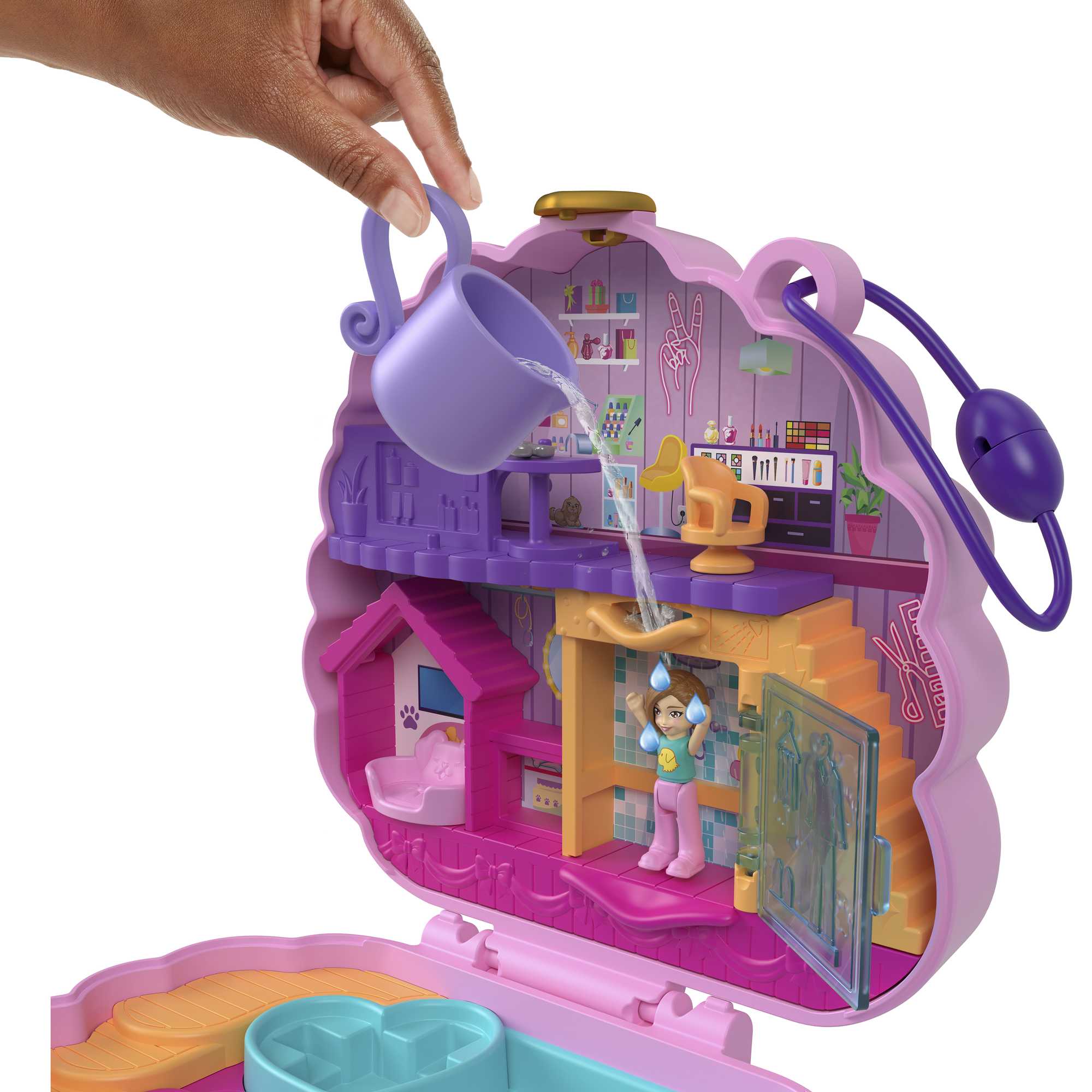 Polly Pocket-Coffret Toilettage Caniche 2 Figurines et 12 Accessoires - Image 6
