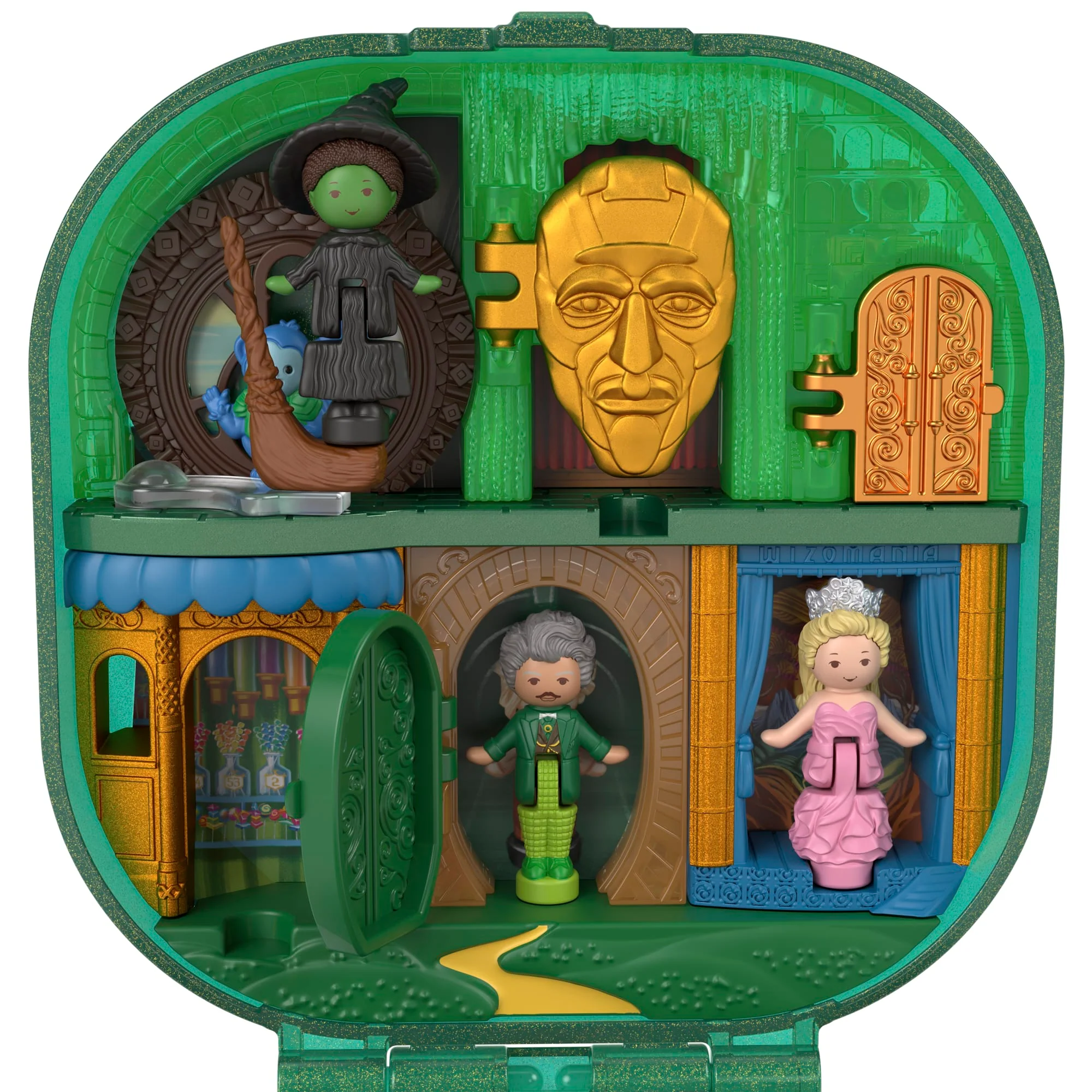 Polly Pocket Micro Dolls And Playset, Collector Wicked Compact With Hat And Bubble Accessories - Image 3