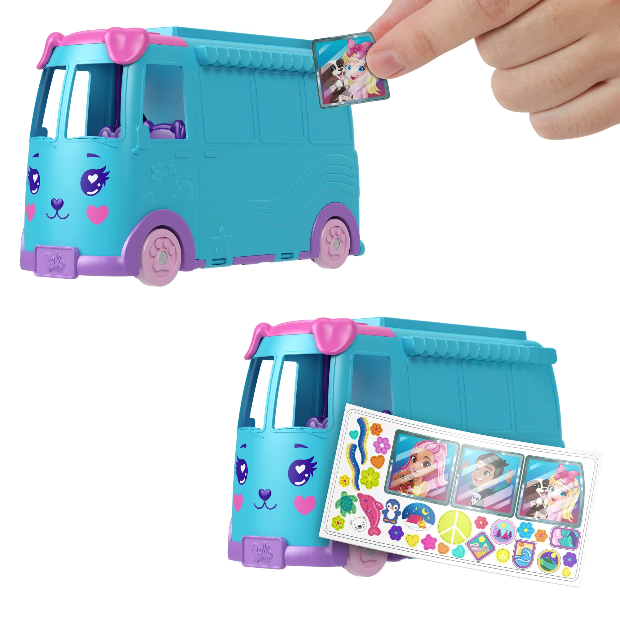 Polly Pocket Conjunto de Brinquedo Estrojo Aventura Sobre Rodas com Pets - Image 5