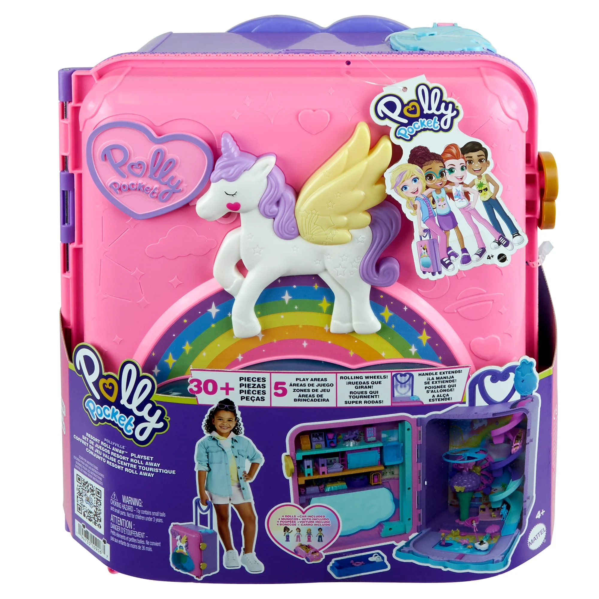 Polly Pocket Conjunto de Brinquedo Pollyville Resort Roll Away - Image 6