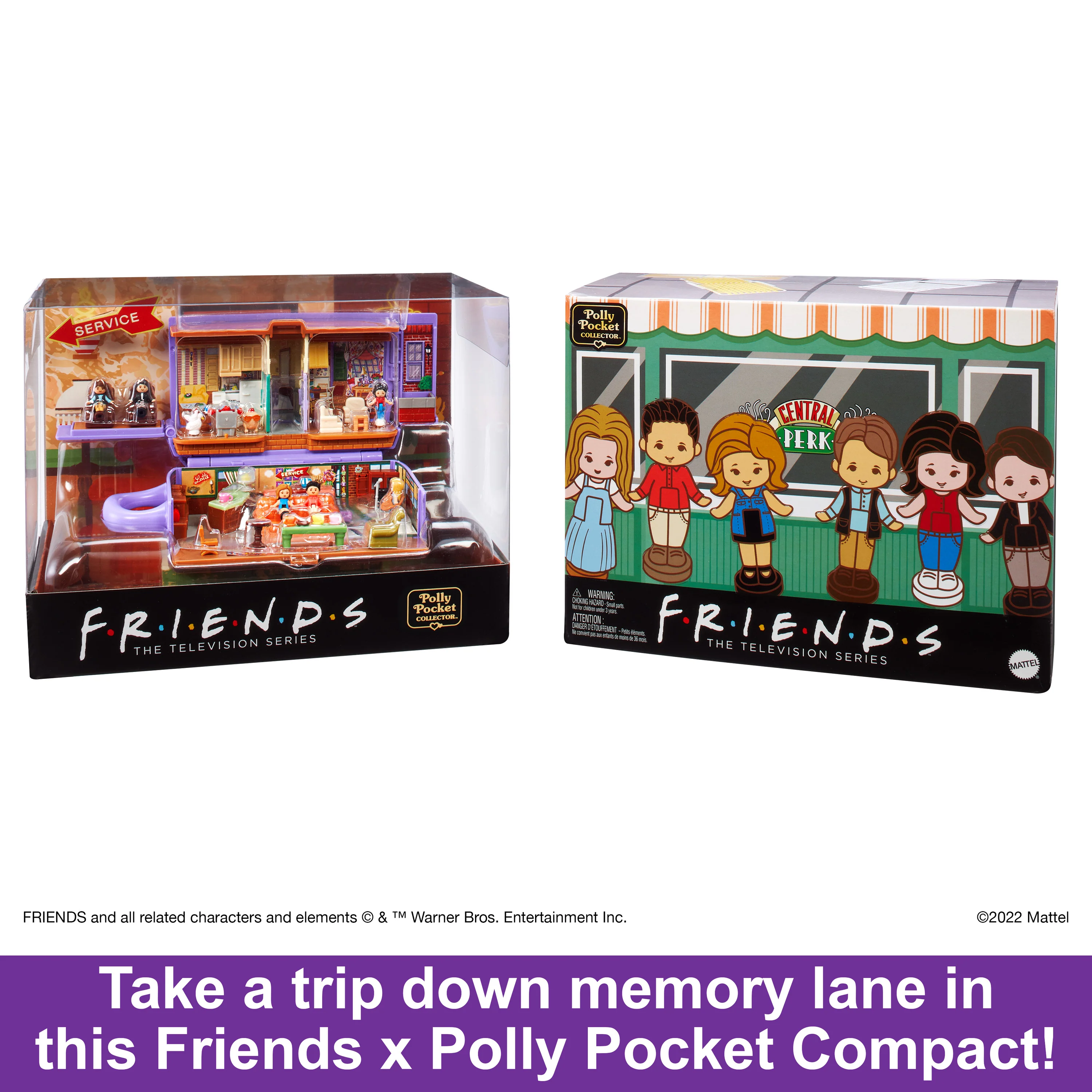 Polly Pocket Friends Compact Playset With 6 Character Dolls & 9 Accessories, Coffee Cup Exterior - Image 3