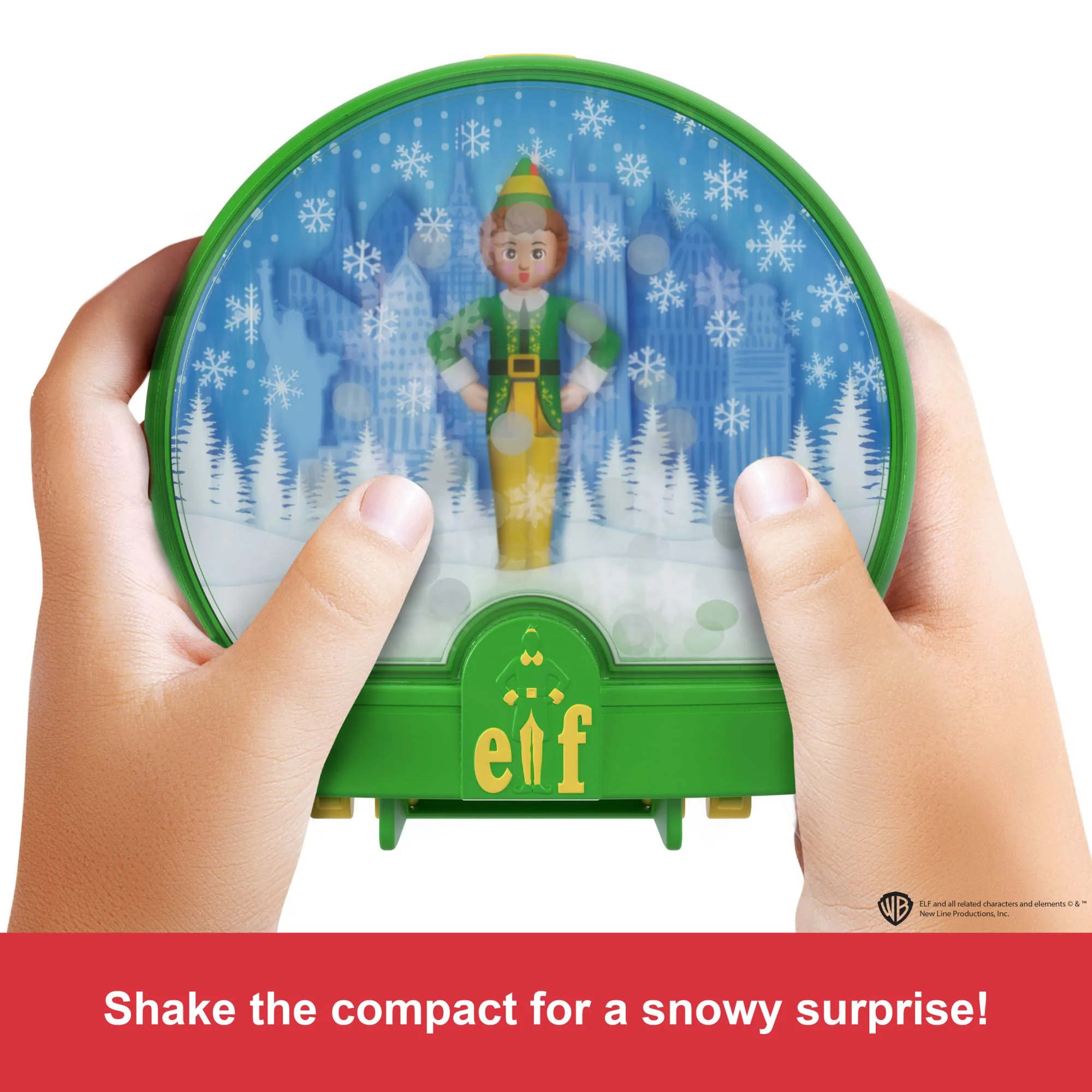 Polly Pocket Micro Buddy & Santa Dolls And Playset, Collaboration Elf Compact With 5 Accessories, Holiday Theme - Image 2