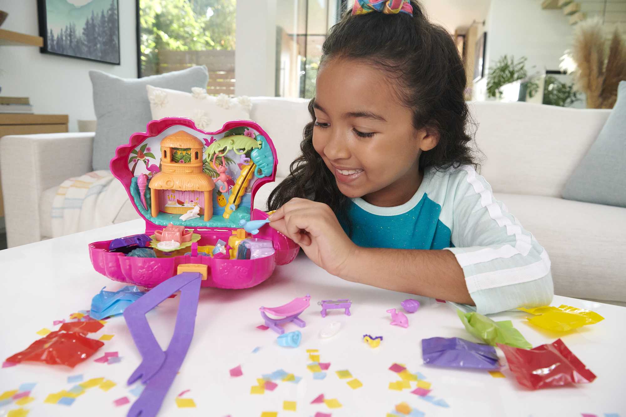 Polly Pocket Grand Coffret Flamant Rose de Fête - Image 2