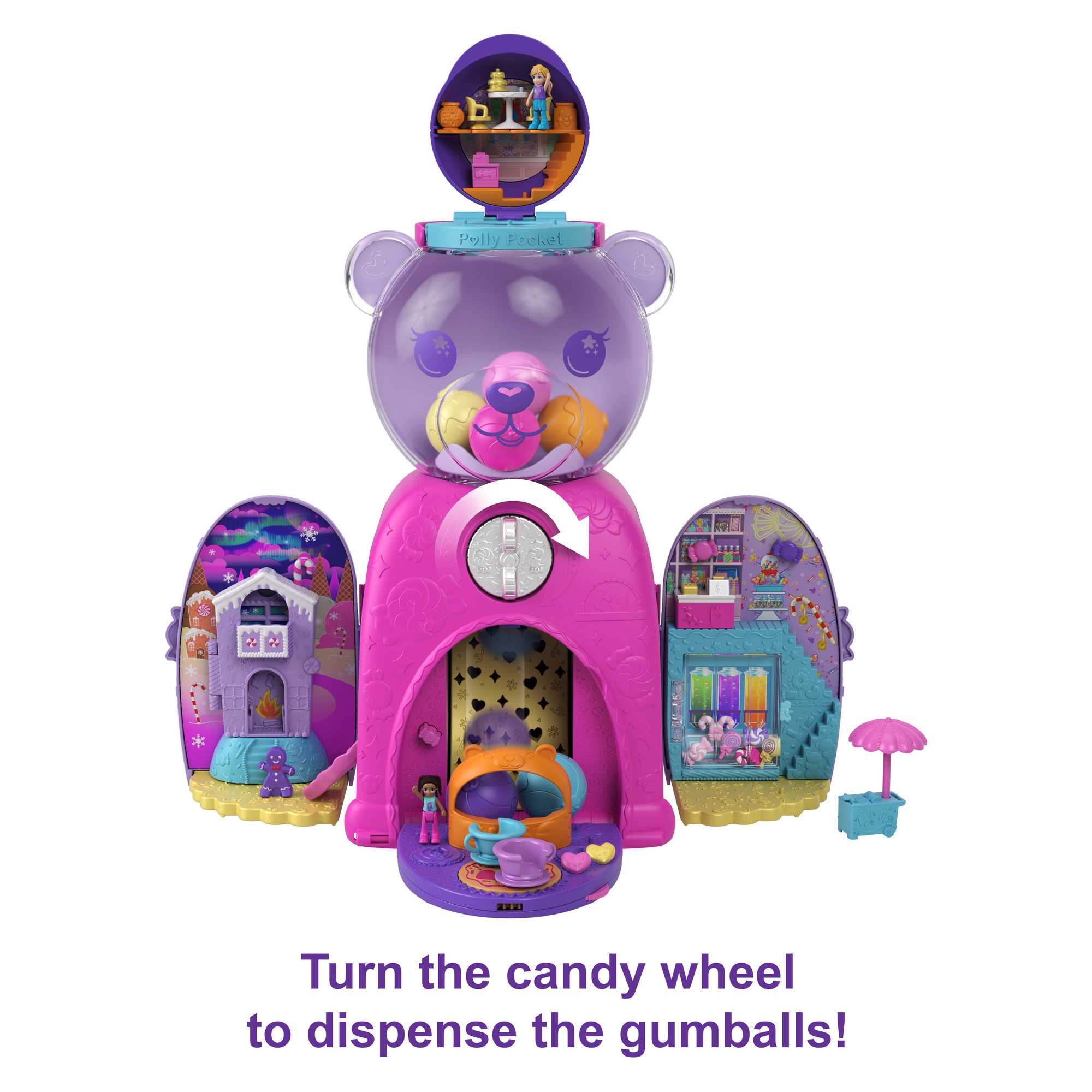 Polly Pocket Gumball Bear Playset - Image 3