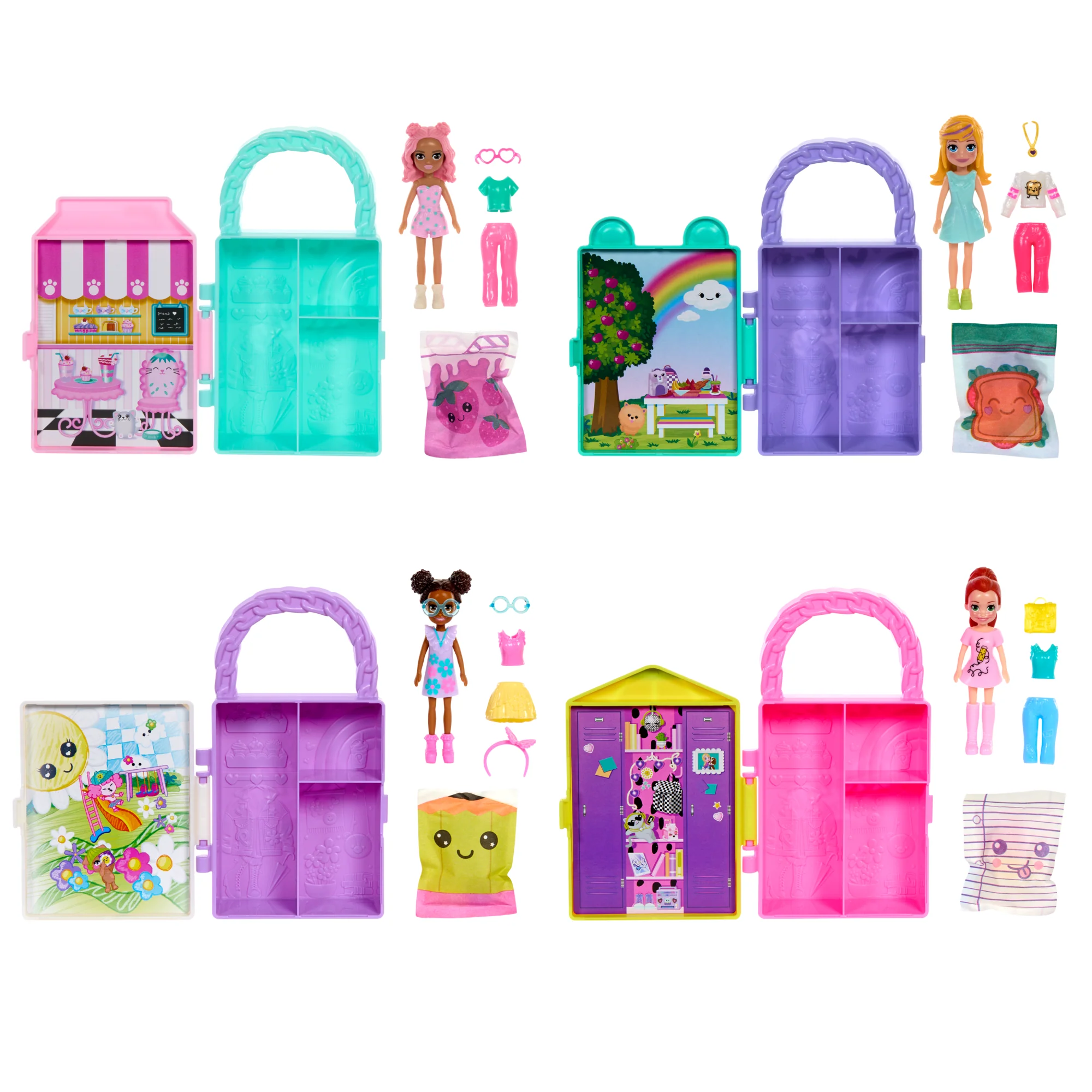Polly Pocket Coffret de Jeu et Poupée Mini Looks, Poupée 7,62Cm - Image 3