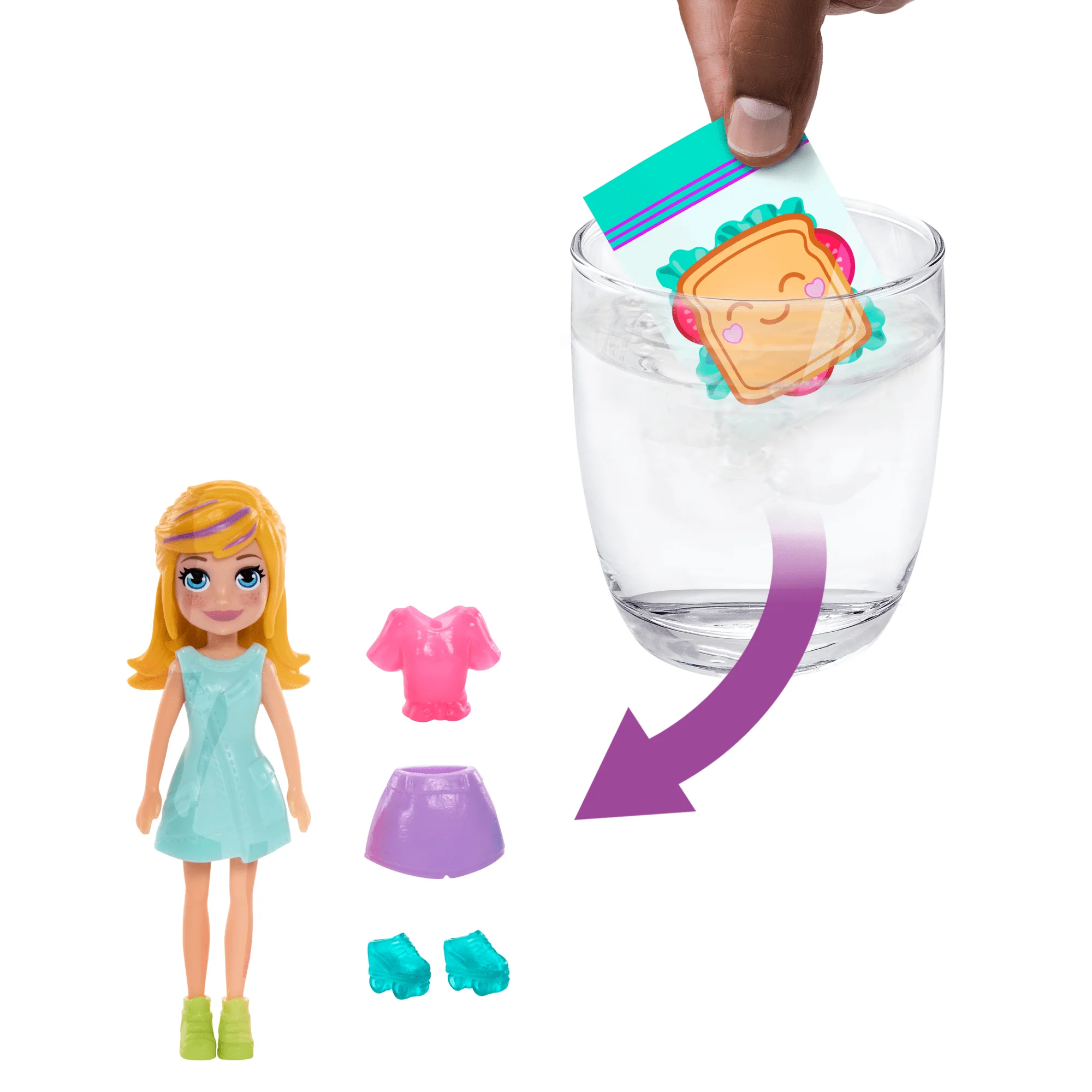 Polly Pocket Coffret de Jeu et Poupée Mini Looks, Poupée 7,62Cm - Image 4