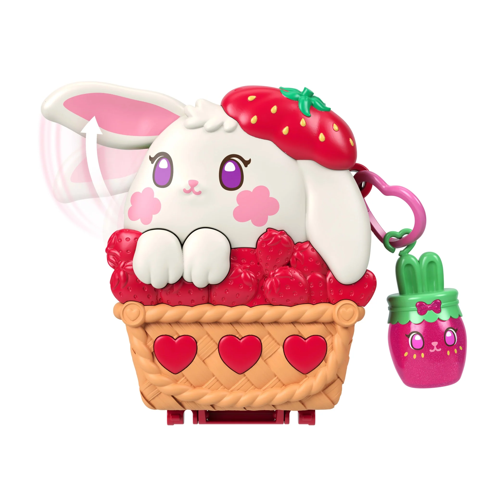Polly Pocket Picnic Bunny Compact Playset With 1 Micro Doll And Pet, Travel Toy With Fruit Accessories - Image 4