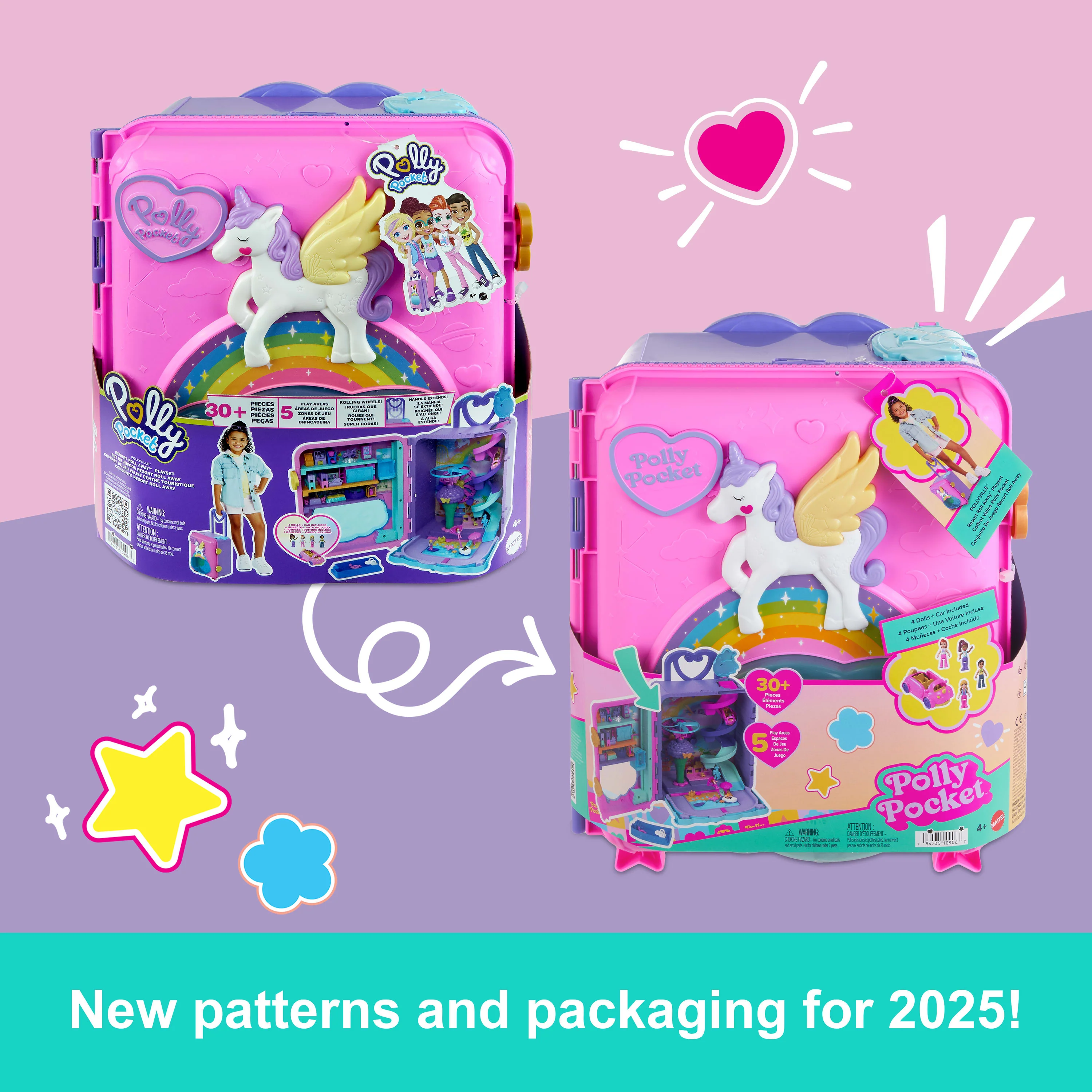 Polly Pocket Dolls Pollyville Resort Roll Away Playset - Image 6