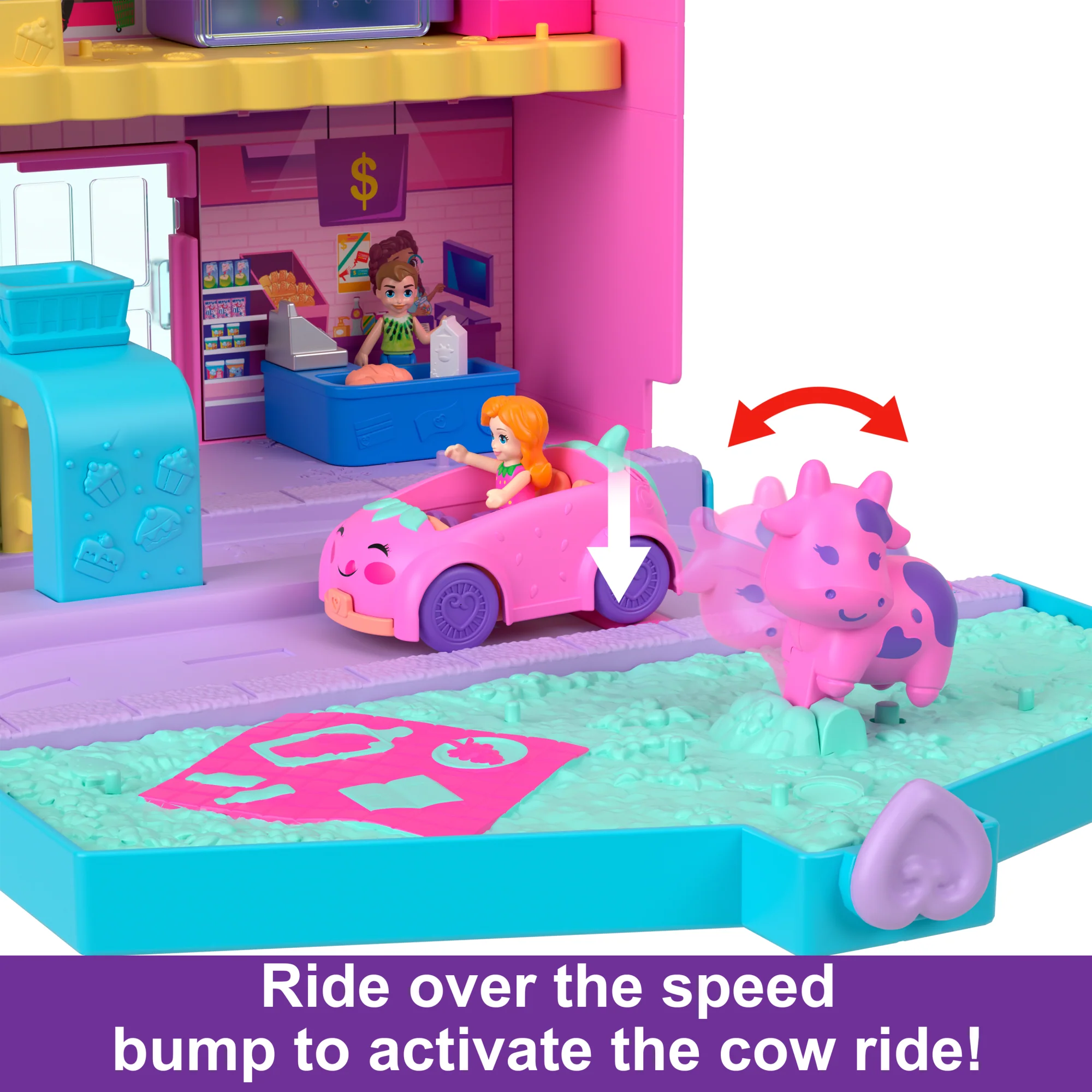 Polly Pocket Dolls & Playset, Food Toy With Micro Dolls And Accessories, Pollyville Fresh Market - Image 3