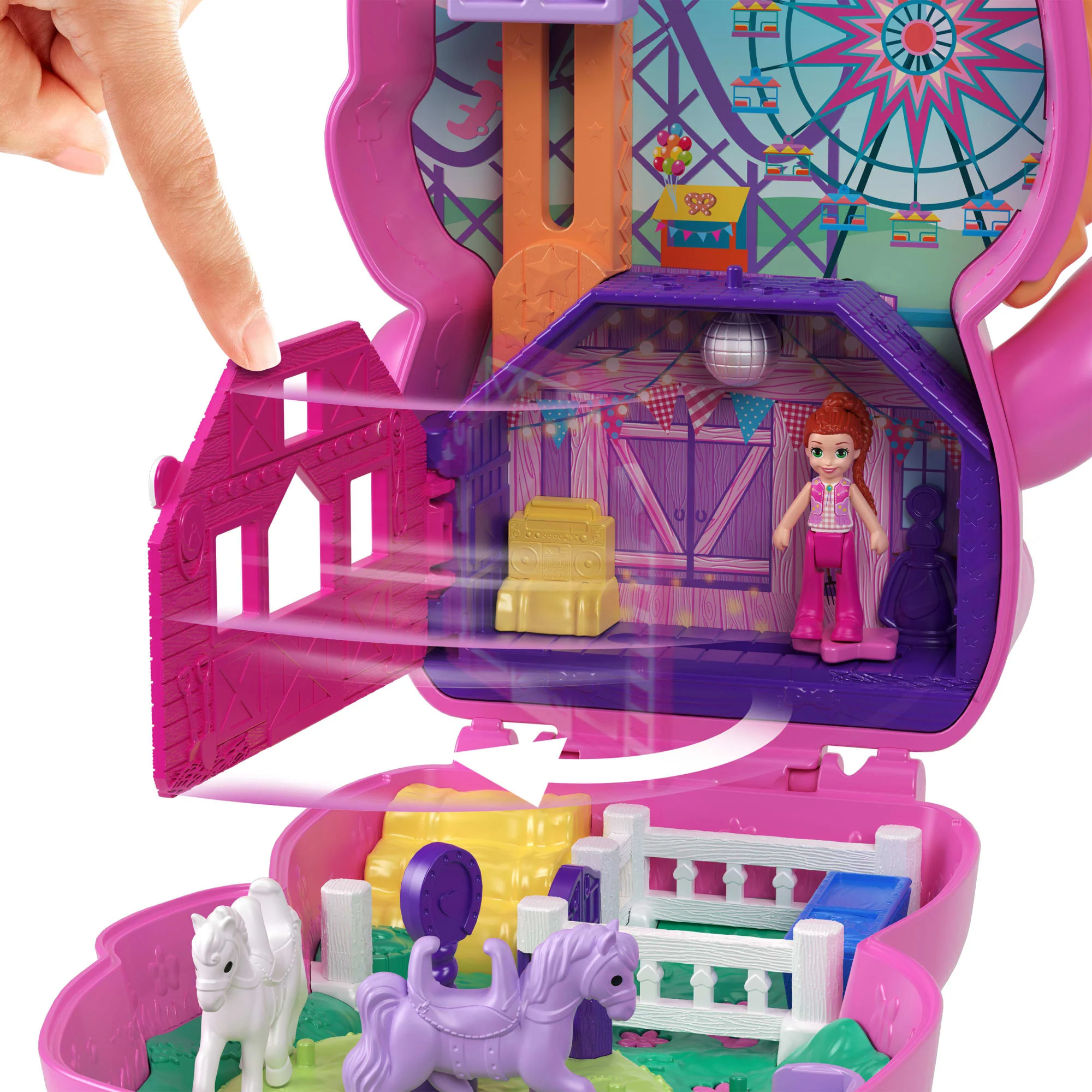 Polly Pocket Set de Juego Compacto Pony Rodeo - Image 5