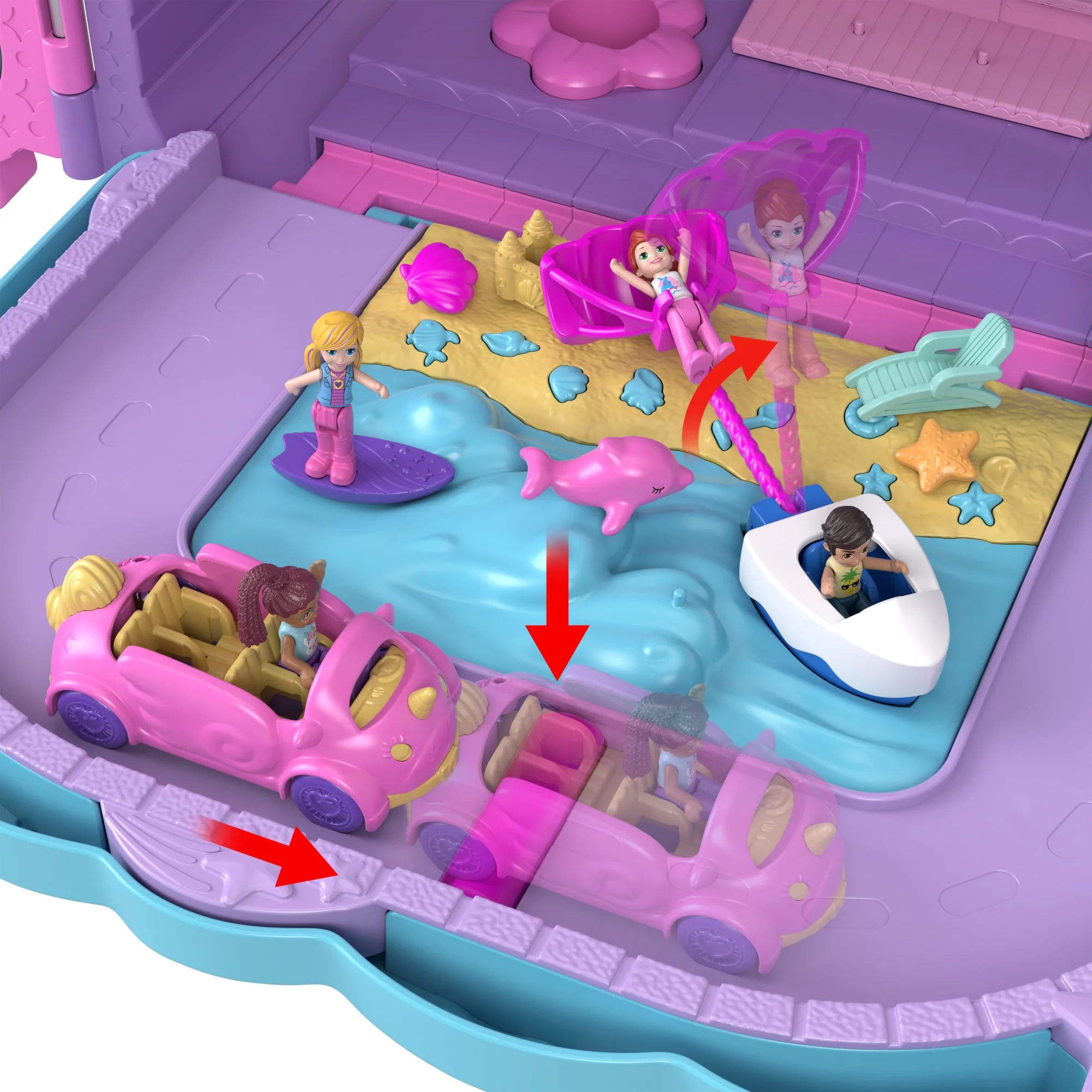 Polly Pocket Set de Juego Pollyville Resort Roll Away - Image 3