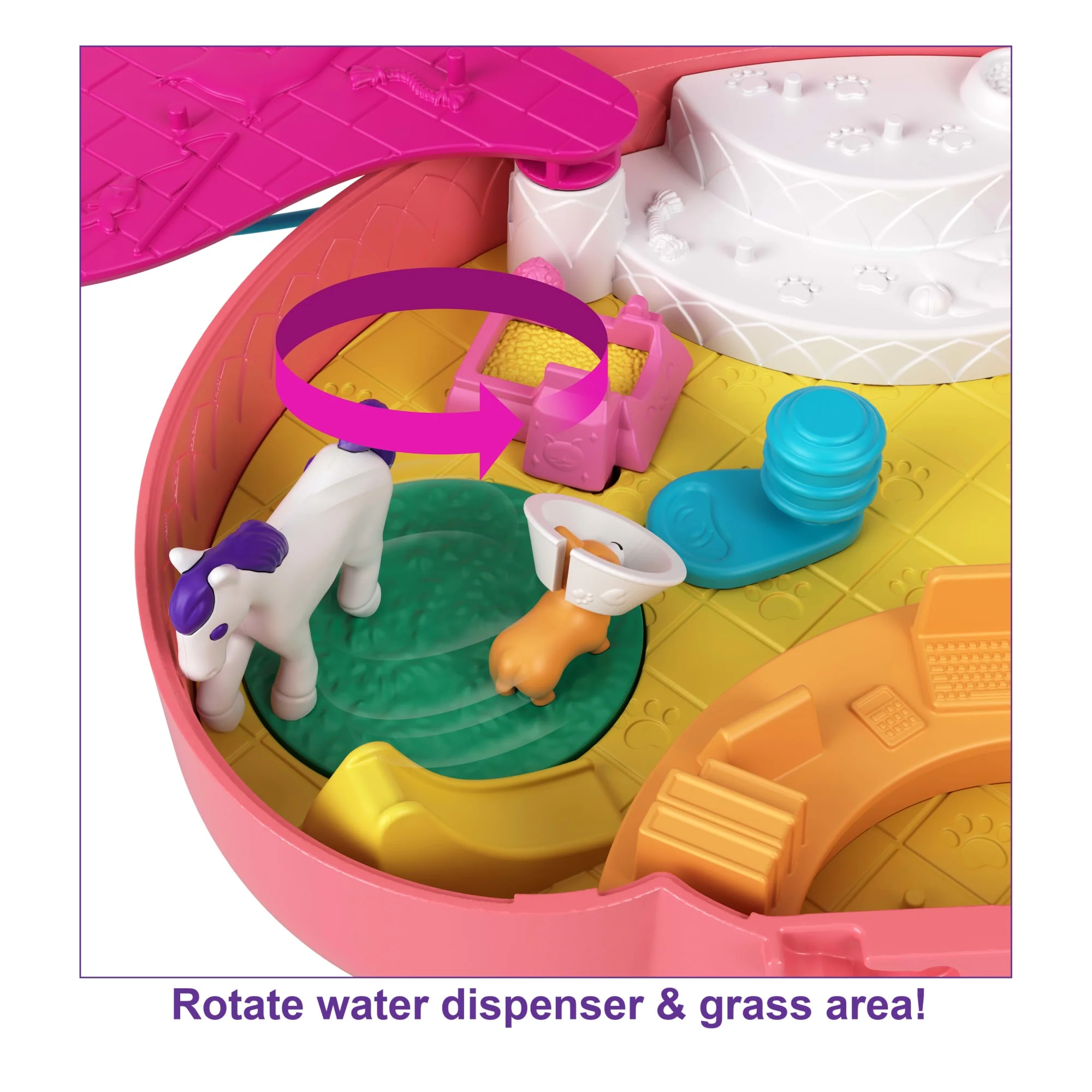 Polly Pocket Starring Shani Cuddly Cat Purse Compact - Image 5