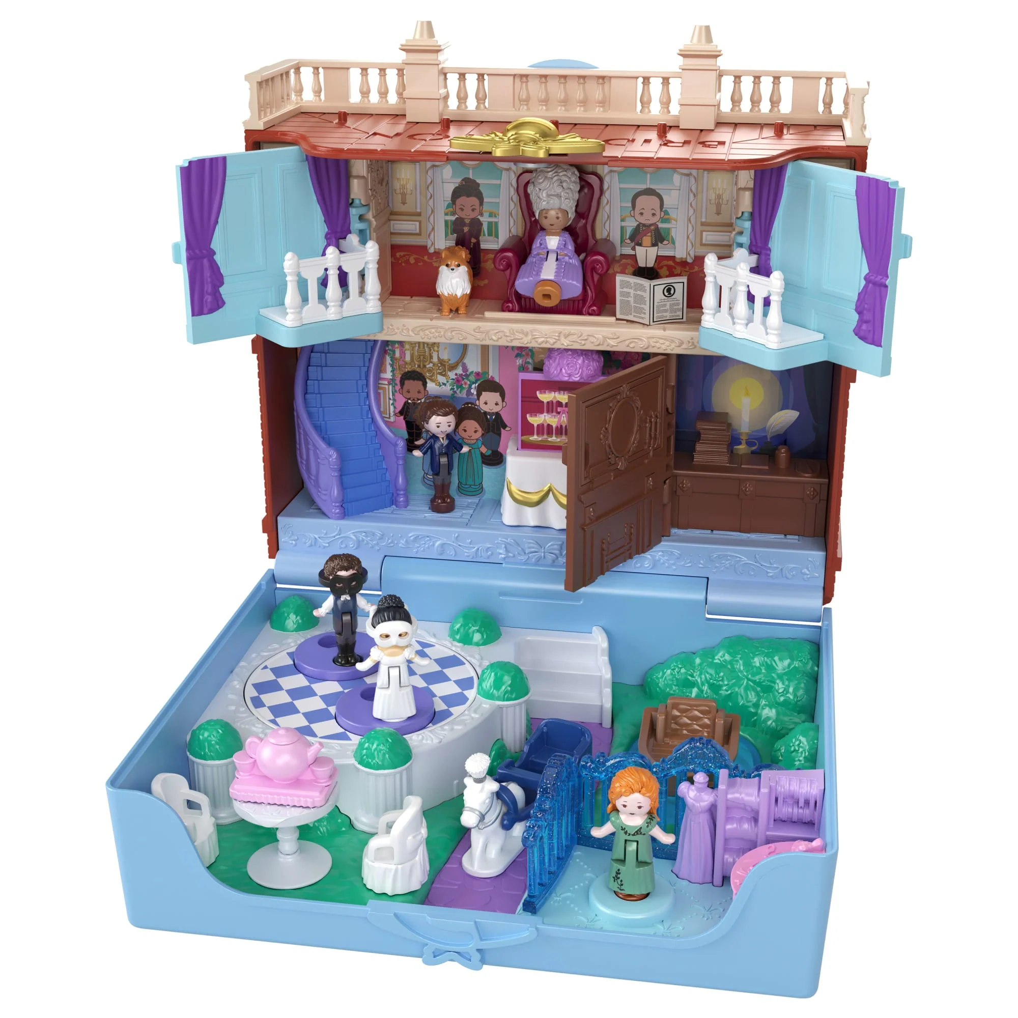 Polly Pocket Micro Dolls And Playset, Collector Bridgerton Compact With 7 Accessories, Iconic Locations - Image 2
