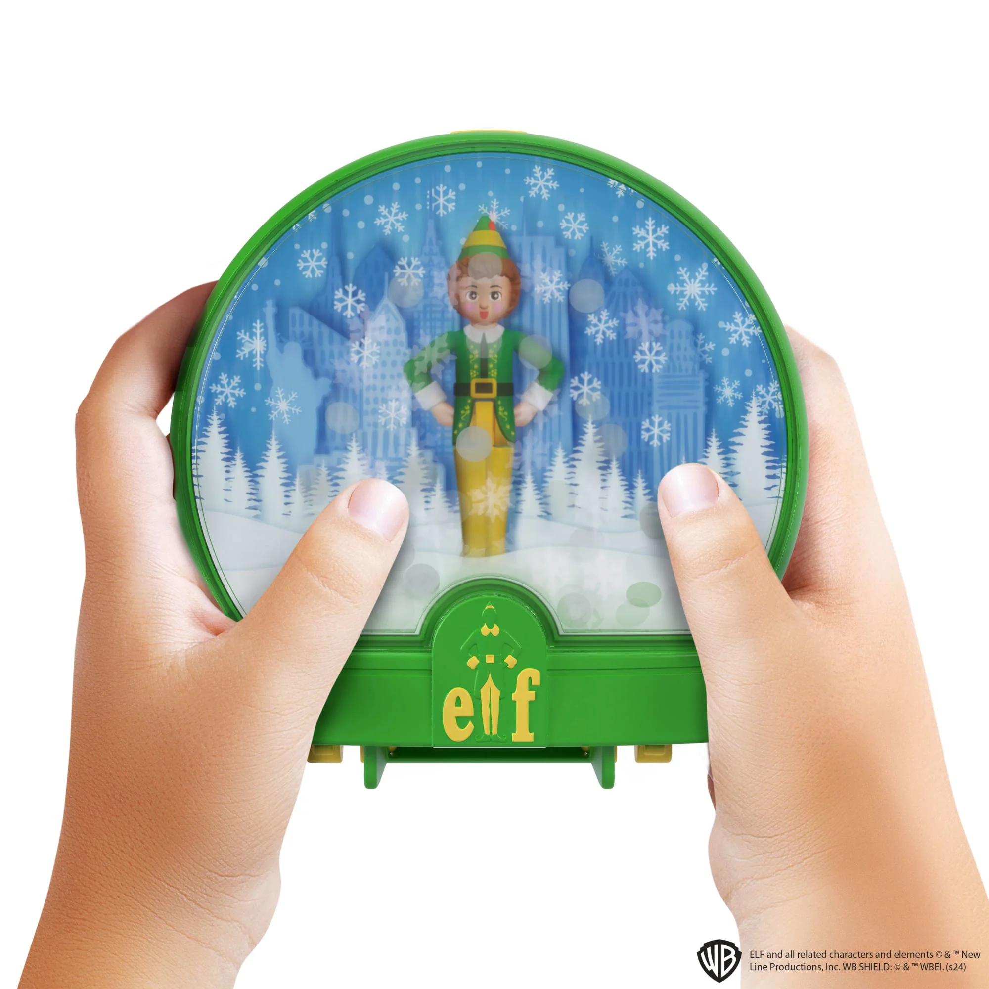 Polly Pocket Micro Buddy & Santa Dolls And Playset, Collaboration Elf Compact With 5 Accessories, Holiday Theme - Image 2