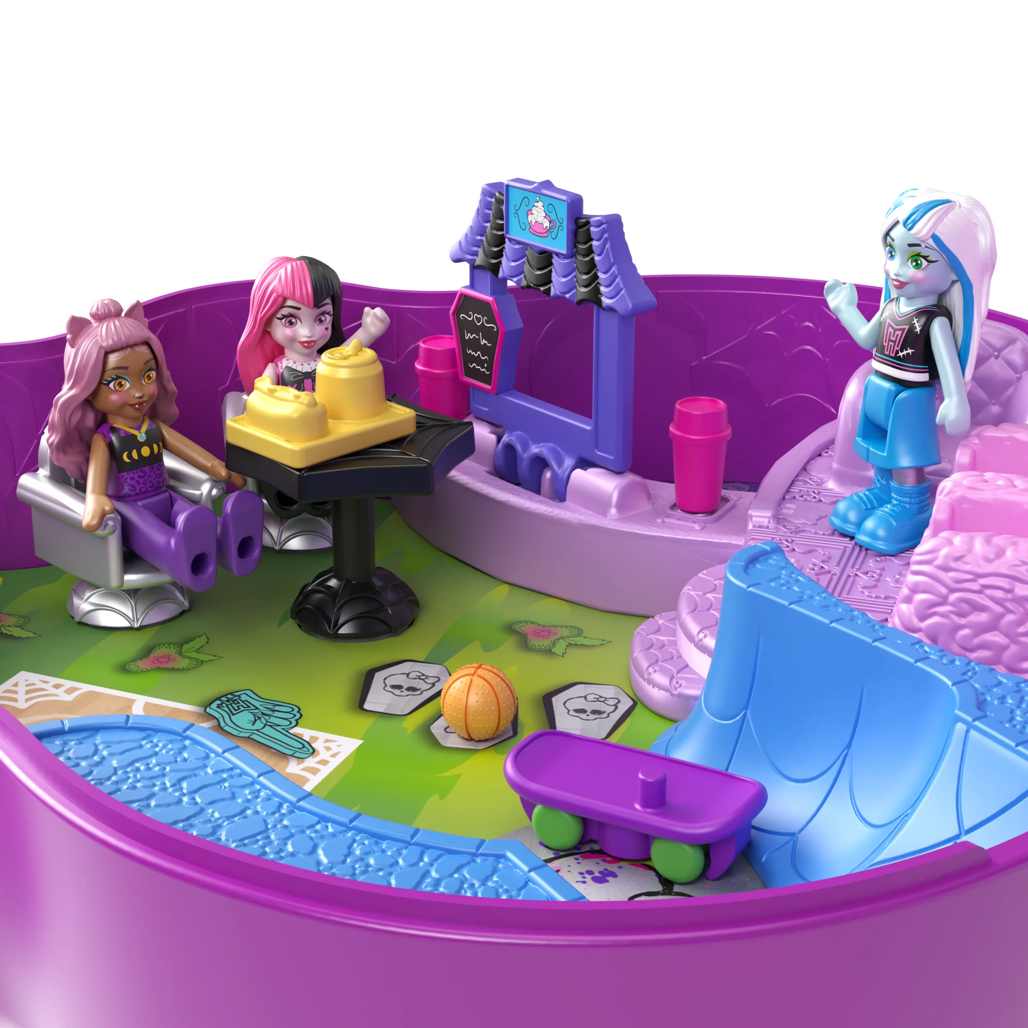 Polly Pocket  Monster High  Coffret Avec 3Micro-Poupées et 10Acc. - Image 3