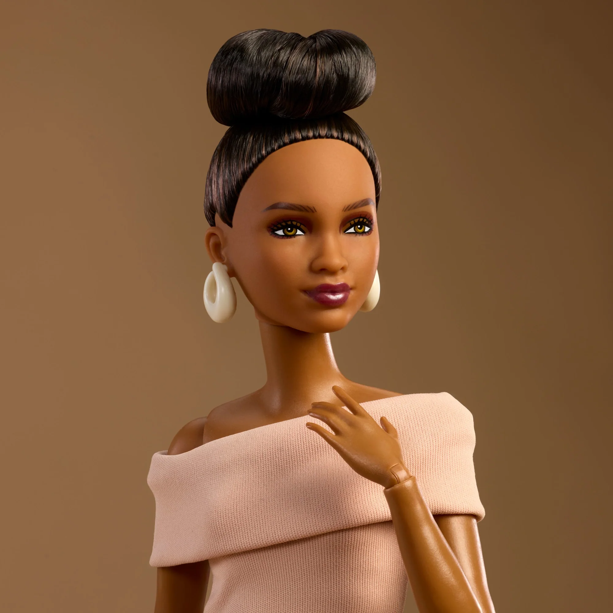 Barbie-Barbie Basics Modèle 08-Poupée Brune Avec Robe Brune - Image 3