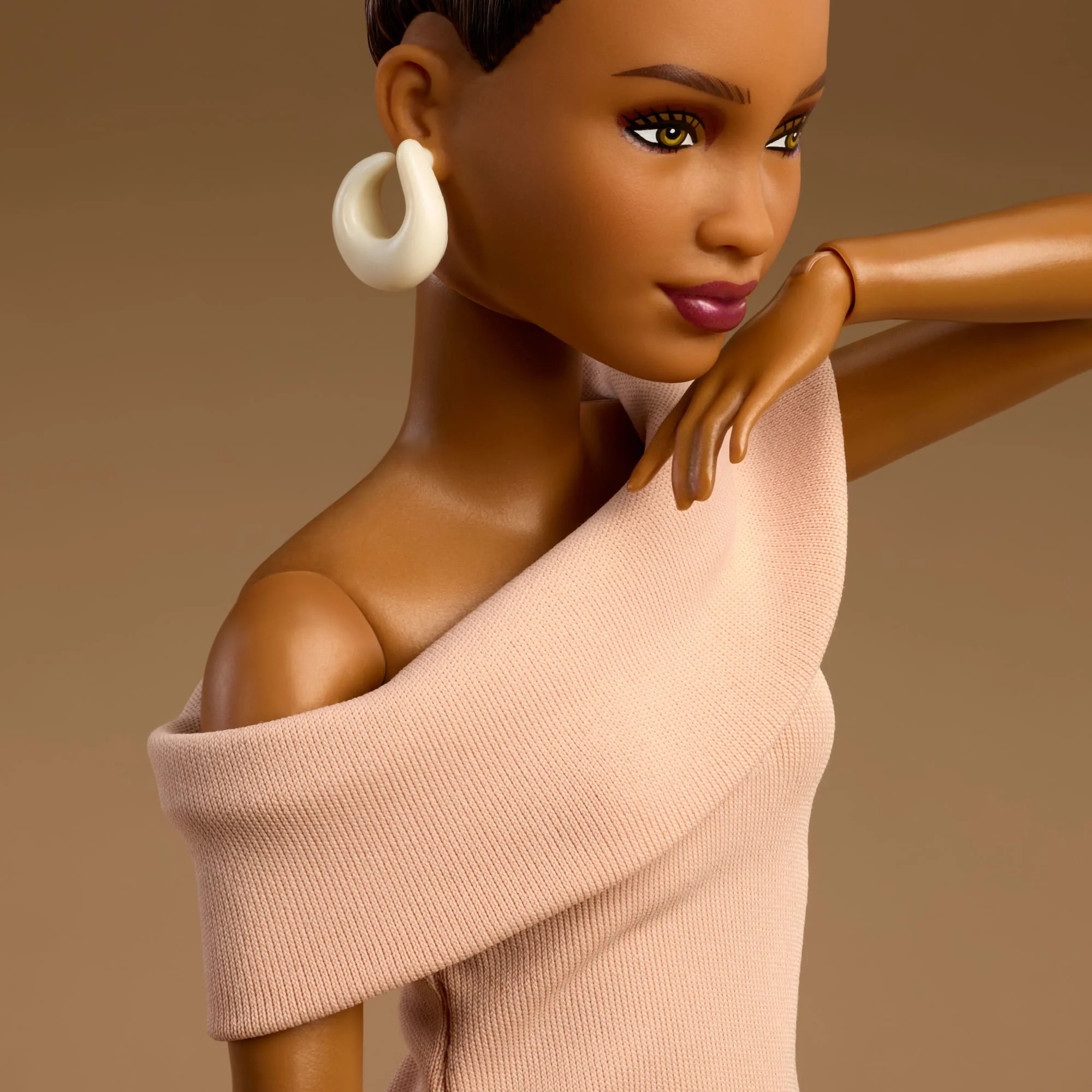 Barbie-Barbie Basics Modèle 08-Poupée Brune Avec Robe Brune - Image 4