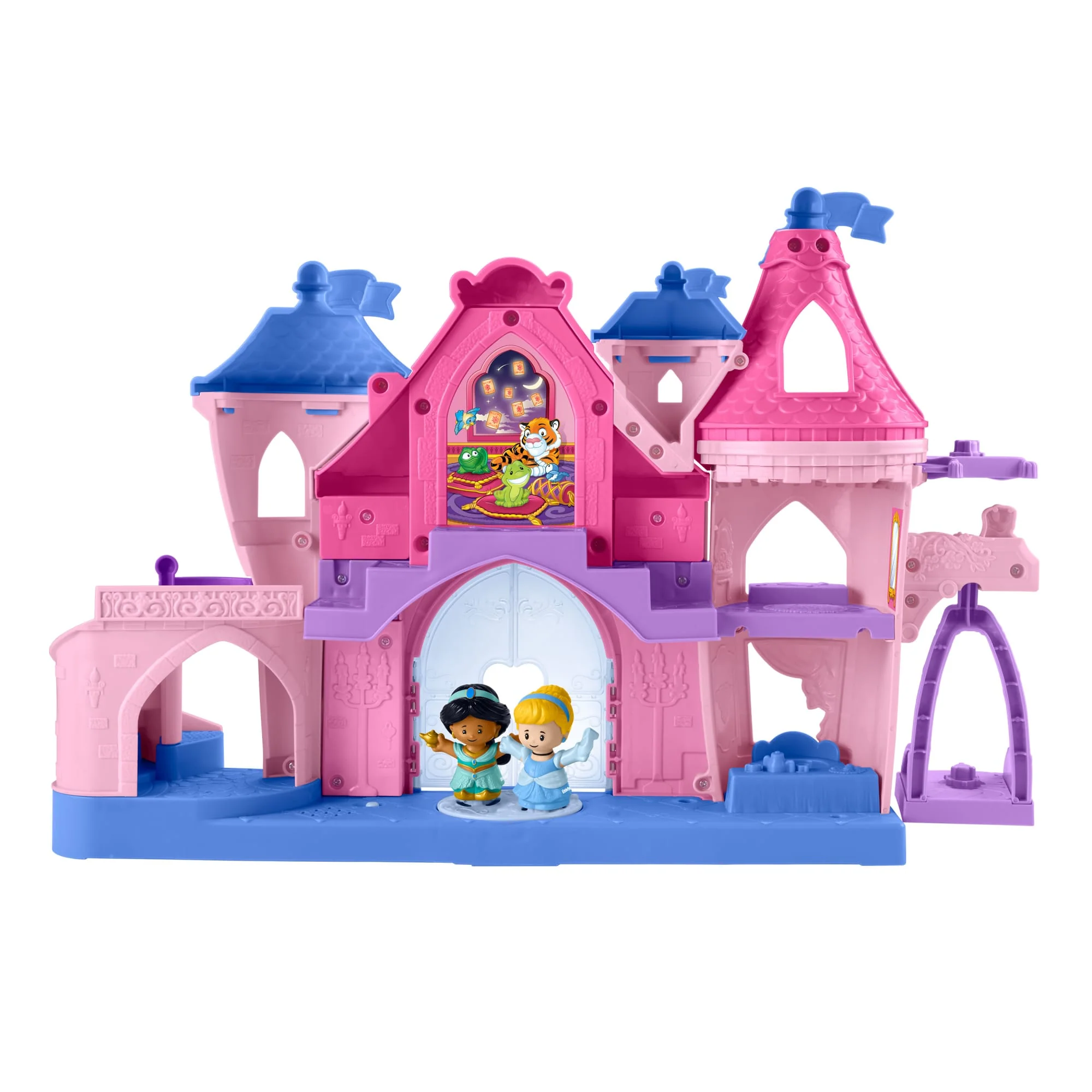 Princesses Disney-Coffret Pour Tout-Petits Little People-Château Lumières Magiques et Danse Avec 2 Figurines - Image 6