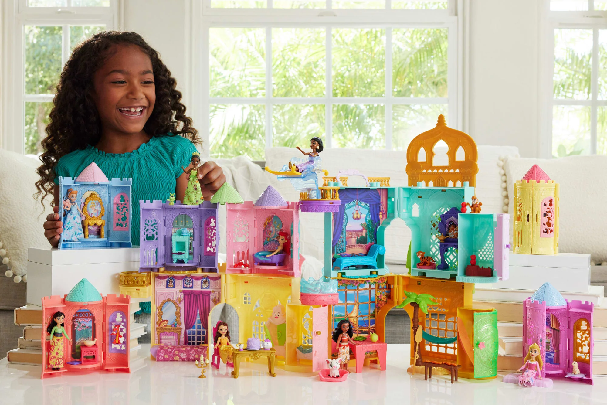 Princesses Disney Tourelle Surprise Petite Poupée, 5 Surprises - Image 2